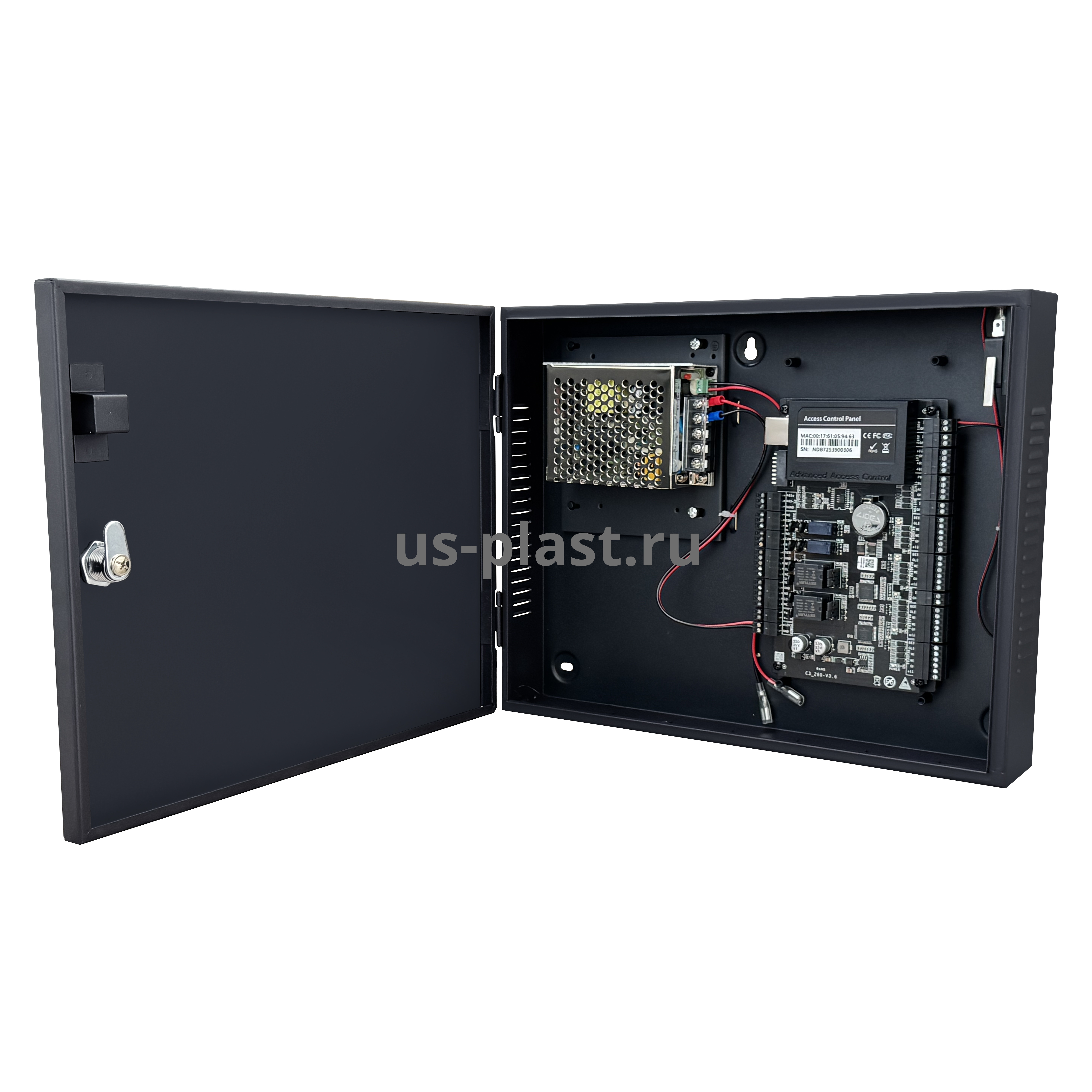 ZKTeco (TEMID) C3-200 Plus Package B, сетевой контроллер СКУД для двух дверей в монтажном боксе. Фото N5