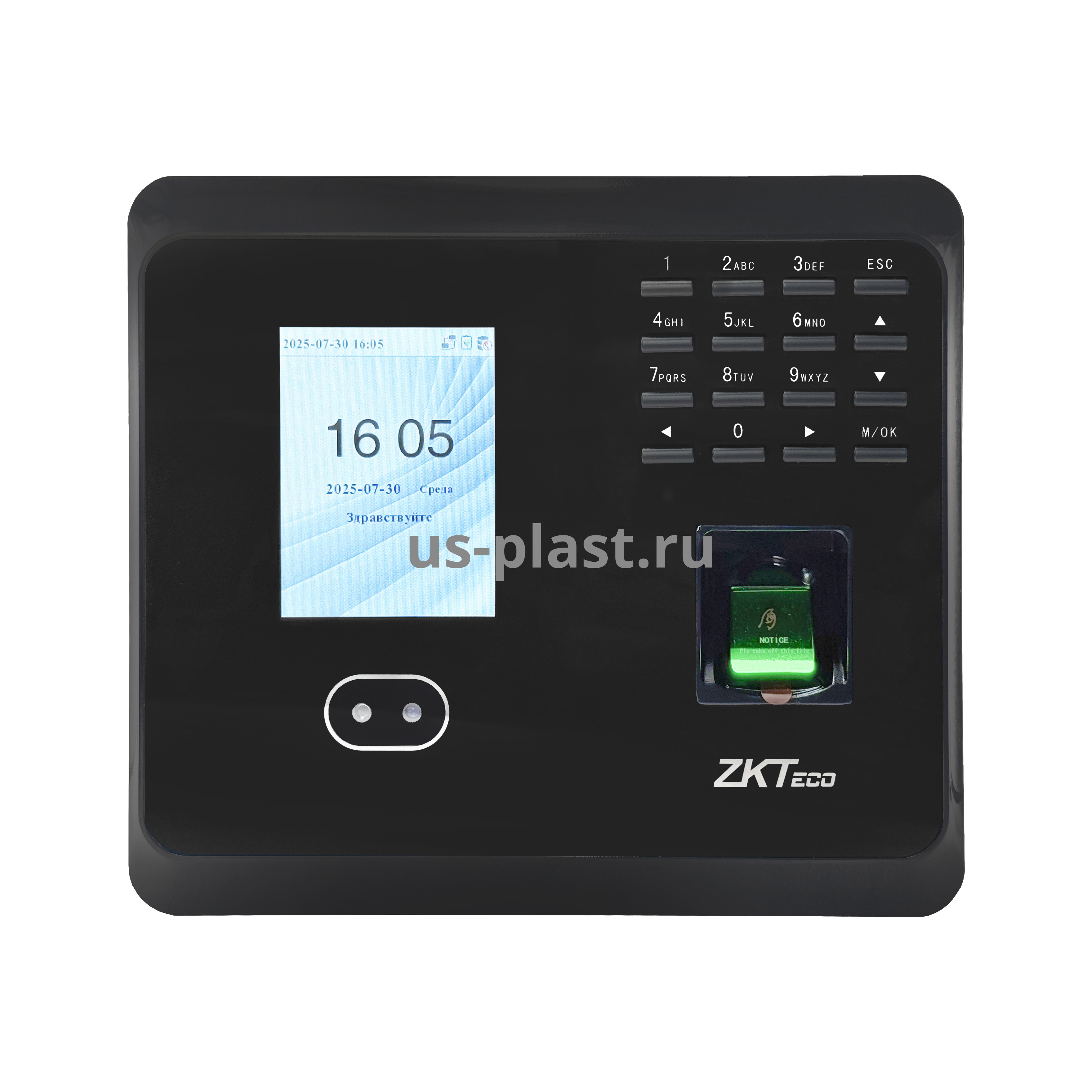 ZKTeco MB360 Plus [EM] BATTERY, биометрический терминал с распознаванием лиц и отпечатков пальцев с ADMS. Фото N2