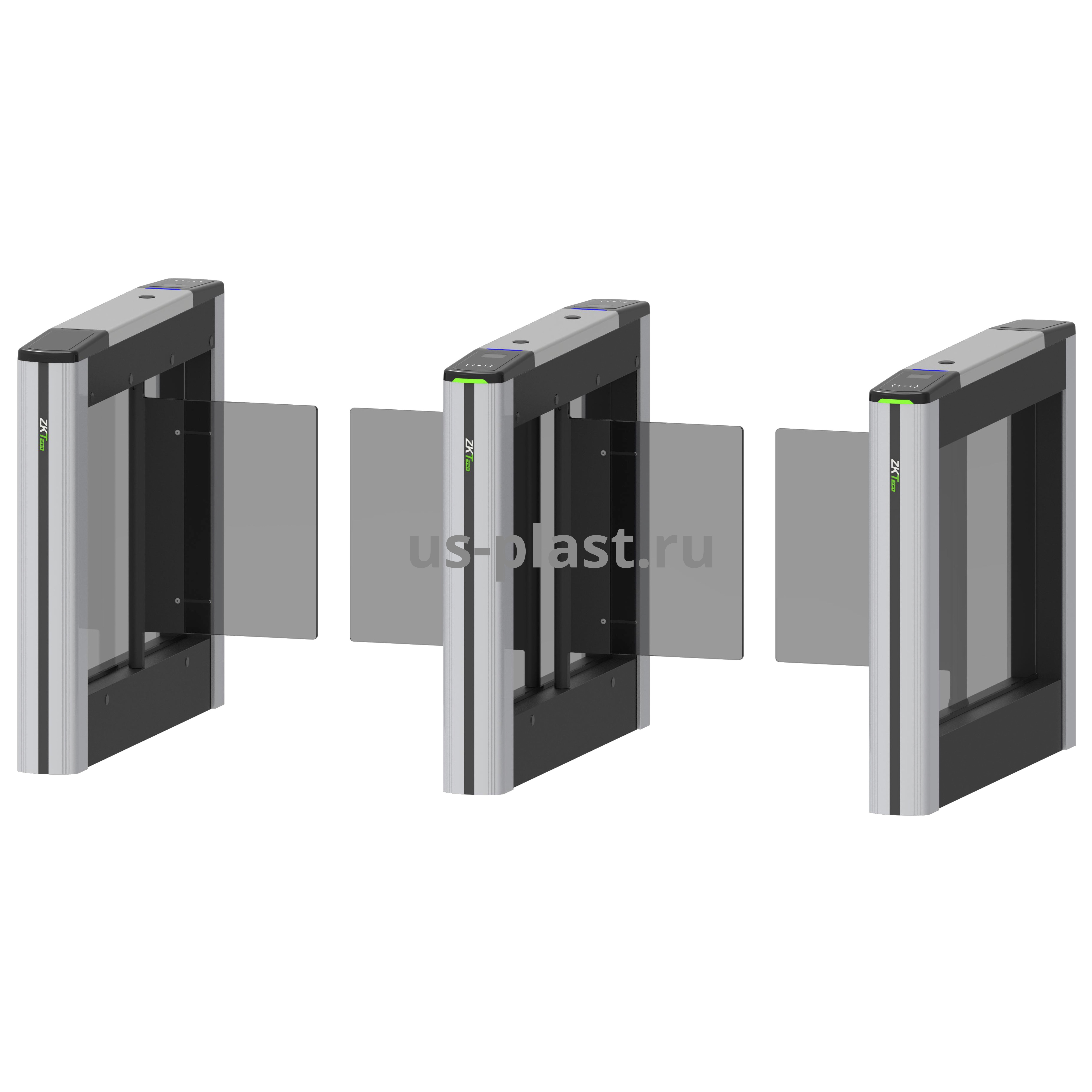 ZKTeco Saturn-S1200 Plus (900 мм) скоростной турникет с распашными створками, центральный модуль. Фото N3