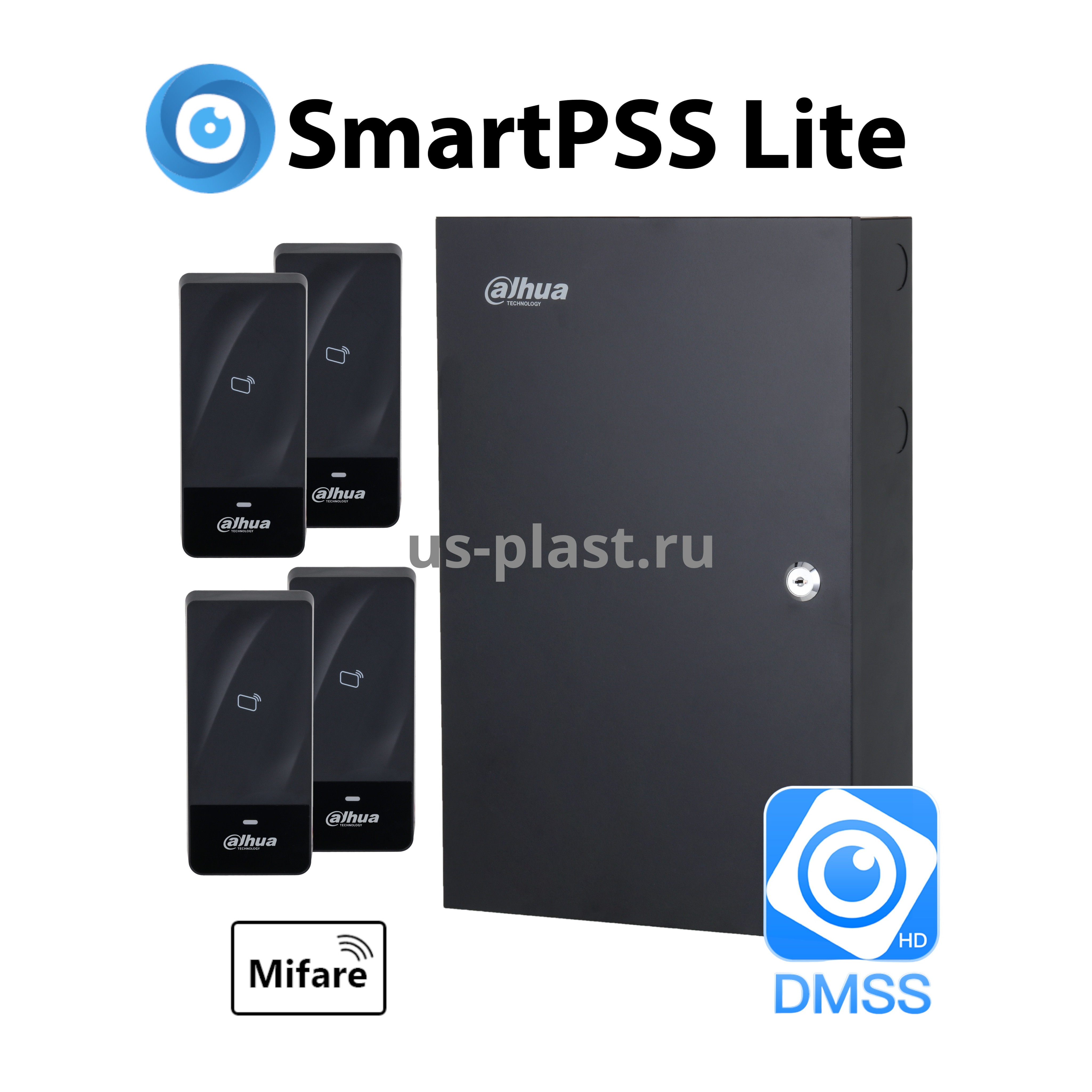 Dahua ACS-TA-2D KIT (MF) комплект СКУД на 2 двери с учетом рабочего времени по картам