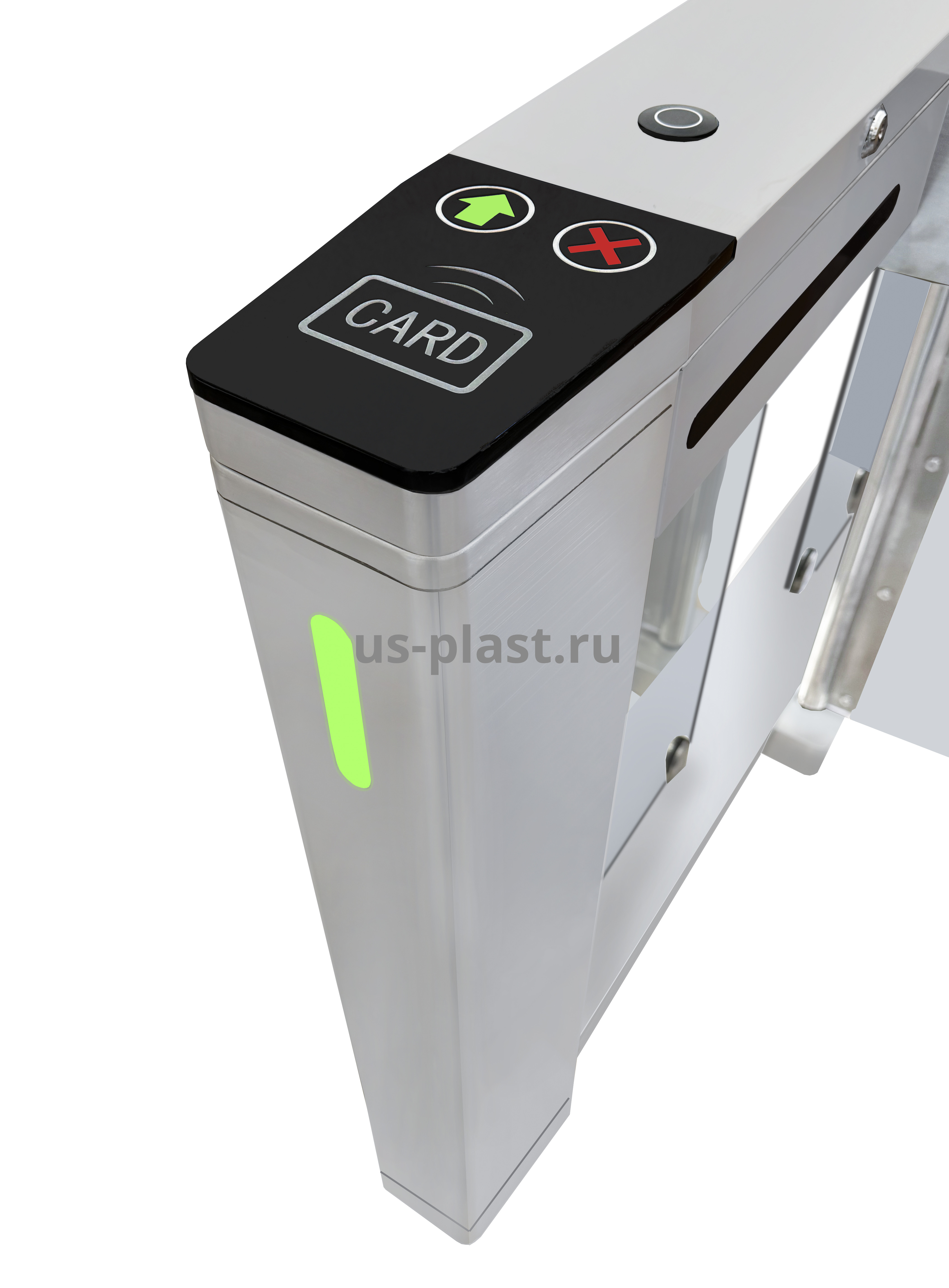 ZKTeco SBTL521 [EM/MF] (650 мм) распашной турникет со встроенными считывателями карт (центральный модуль). Фото N3