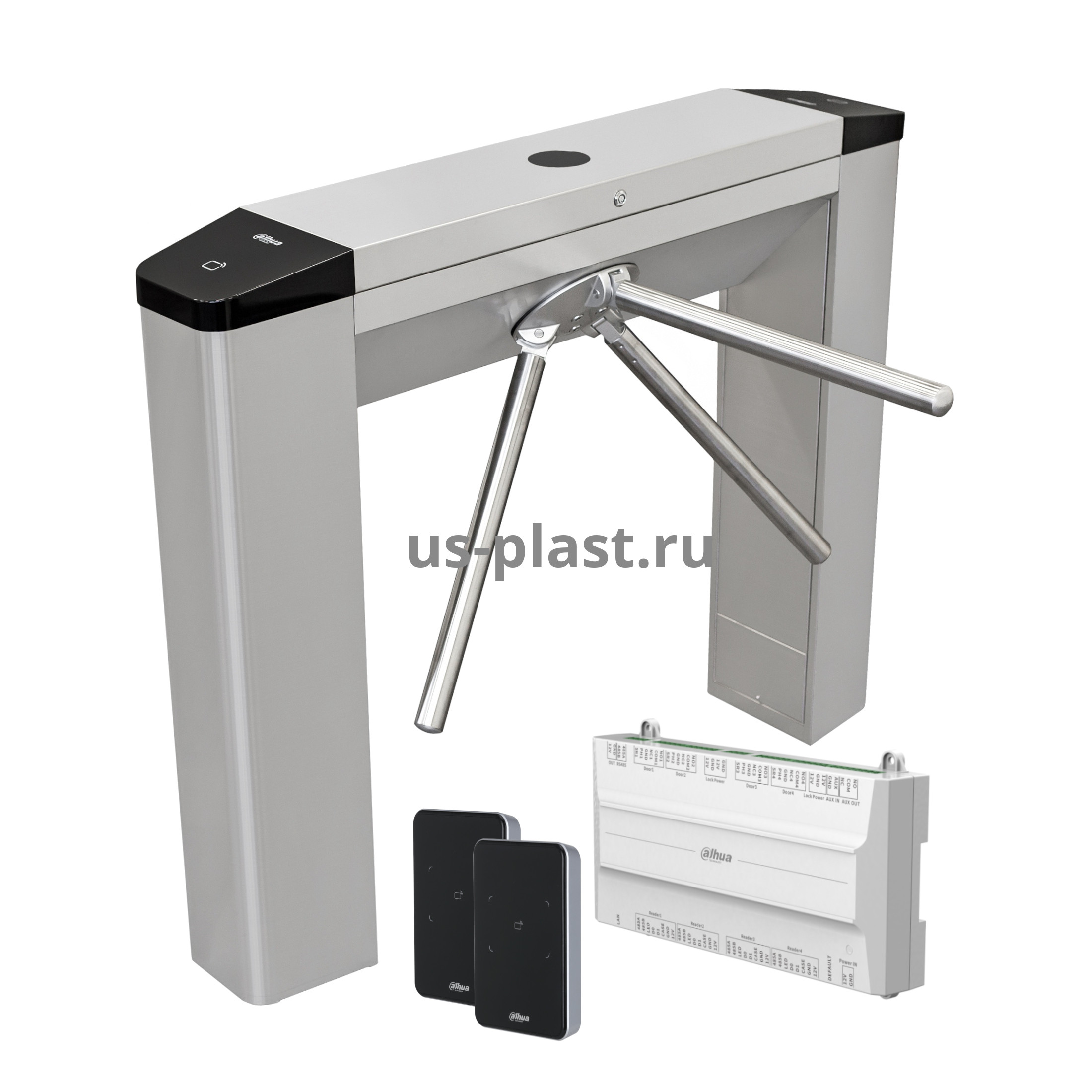 Dahua DHI-ASGG120T-IFC [EM/MF] комплект турникета с контроллером и считывателями карт EM-Marine и MIFARE