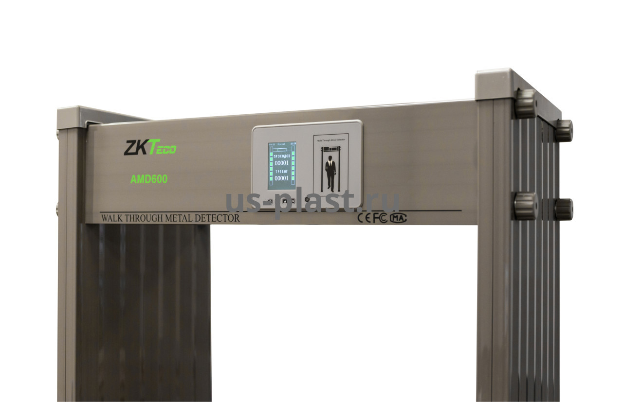 ZKTeco AMD600 (715 мм) арочный металлодетектор, 6 зон детекции. Фото N3