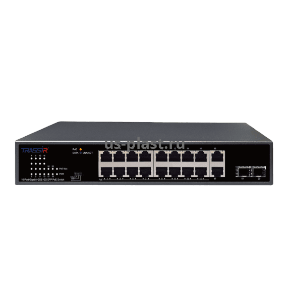 TRASSIR TR-NS14202S-185-16POE неуправляемый PoE-коммутатор