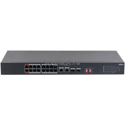 Dahua DH-S3218-16ET-190, неуправляемый коммутатор с PoE. Фото N3