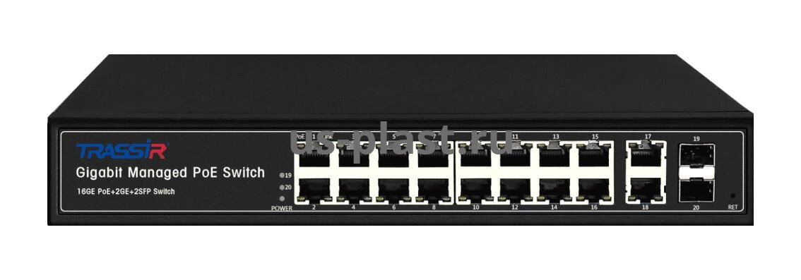 TRASSIR TR-NS24202S-300-16PoE управляемый PoE-коммутатор