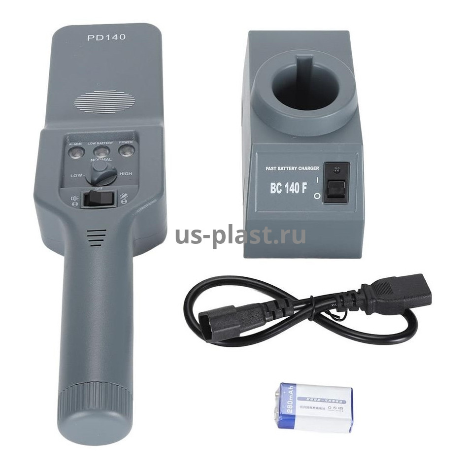 Ручной металлодетектор FORTEK PD-140 (9V Ni-MH) с базовой станцией бесконтактной зарядки. Фото N3