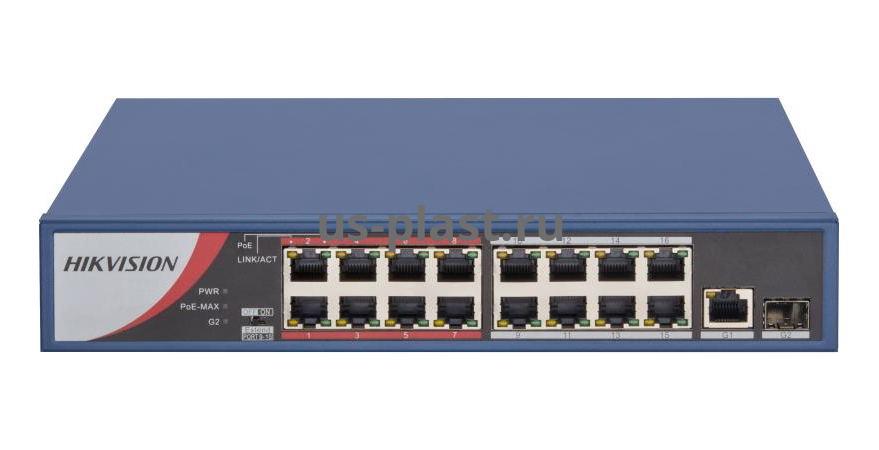 Hikvision DS-3E0318P-E/M (B) неуправляемый PoE-коммутатор