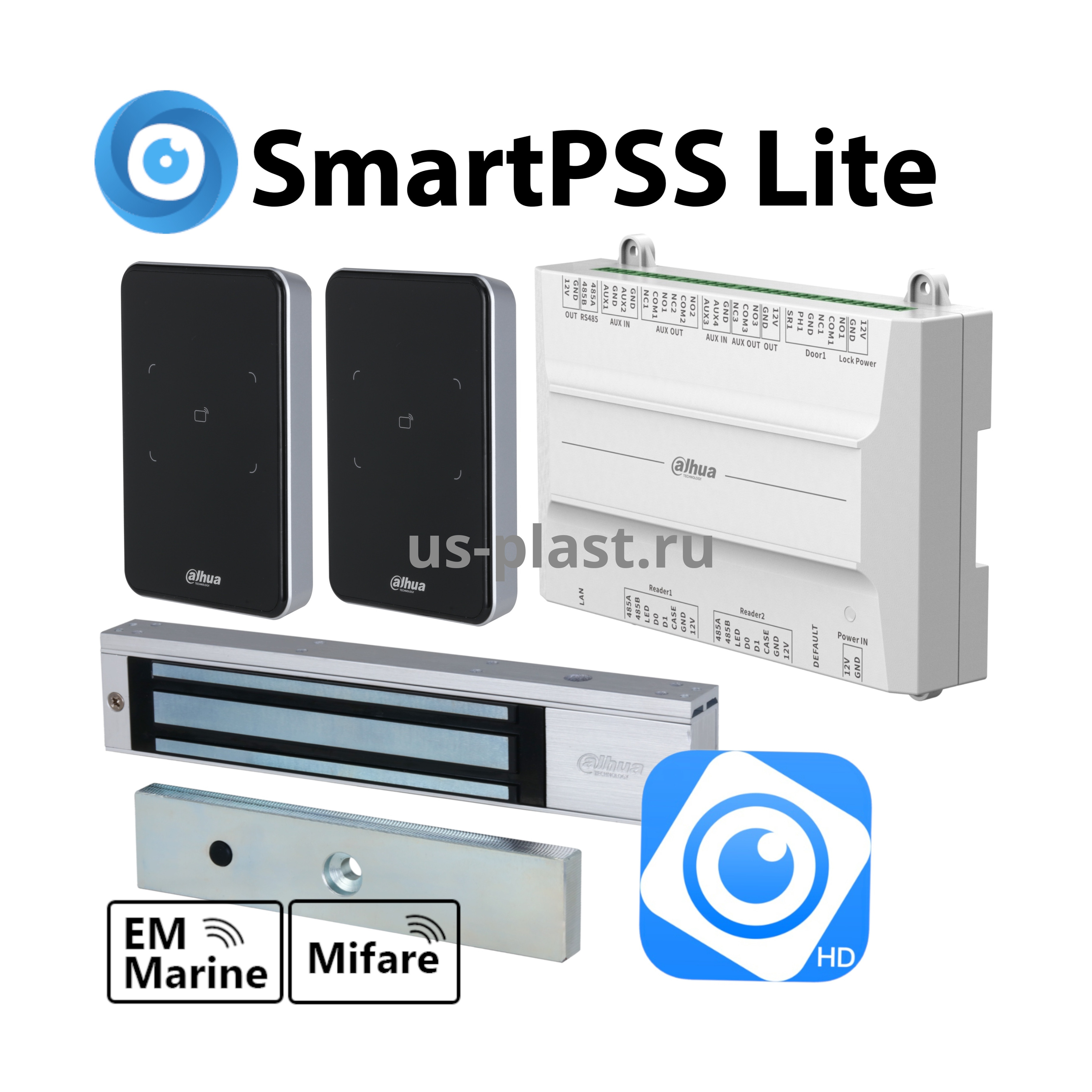 Dahua ACS-S1-TA KIT (EM/MF) комплект СКУД на дверь с учетом рабочего времени по картам