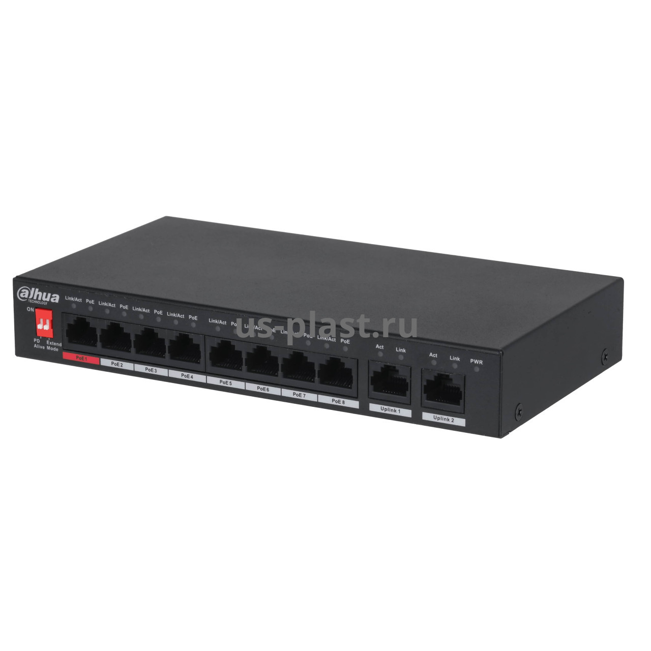Dahua DH-PFS3010-8ET-96, неуправляемый коммутатор с PoE