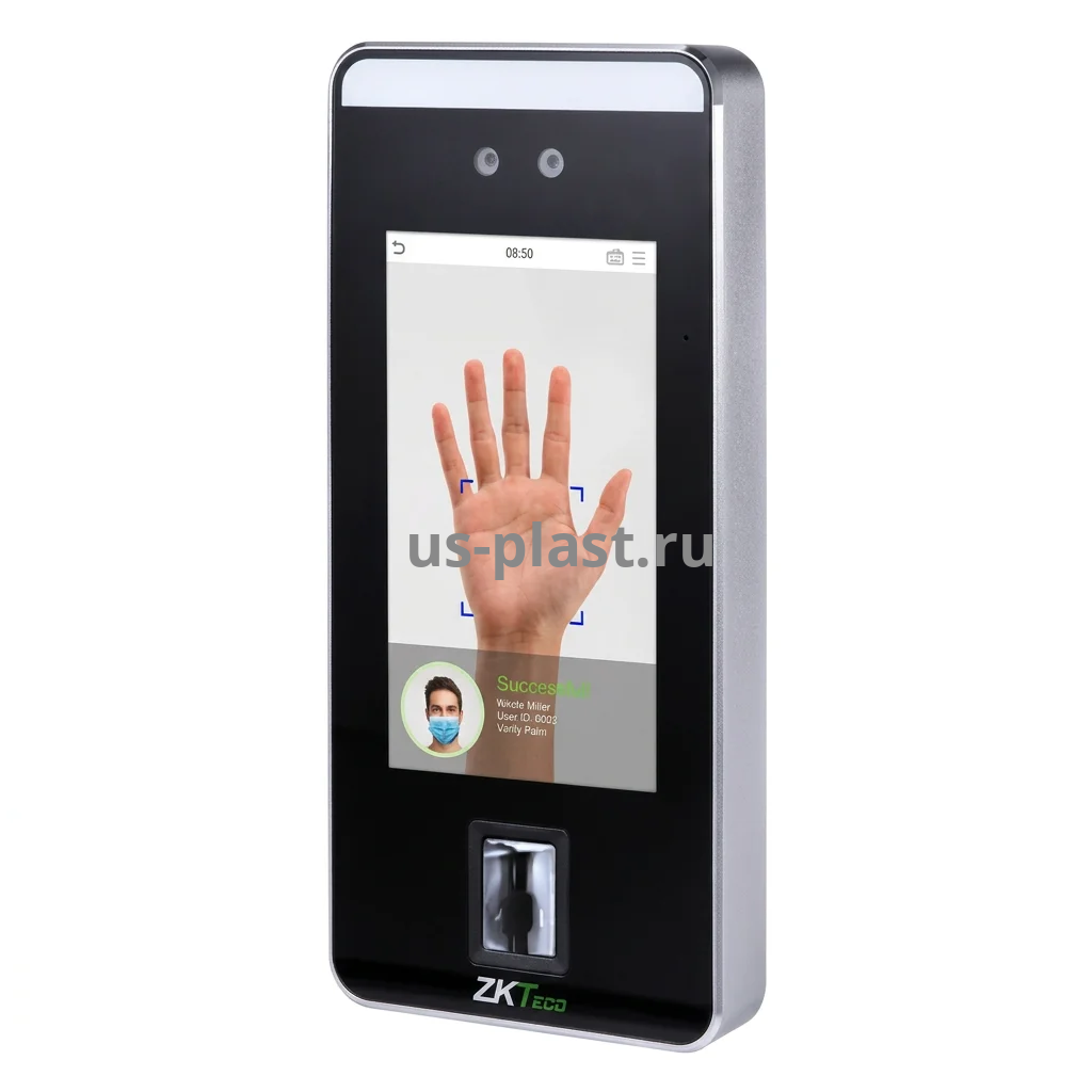 ZKTeco SpeedFace-V5L [EM/MF] [PALM] терминал распознавания лиц, отпечатков пальцев, ладоней и карт доступа