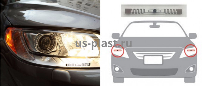 UHF RFID метка-наклейка на стекло автомобиля H-TAG M4QT (99х12 мм) влагозащищенная. Фото N4