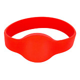 Силиконовый RFID браслет MIFARE (OVAL) КРАСНЫЙ, диаметр 65 мм