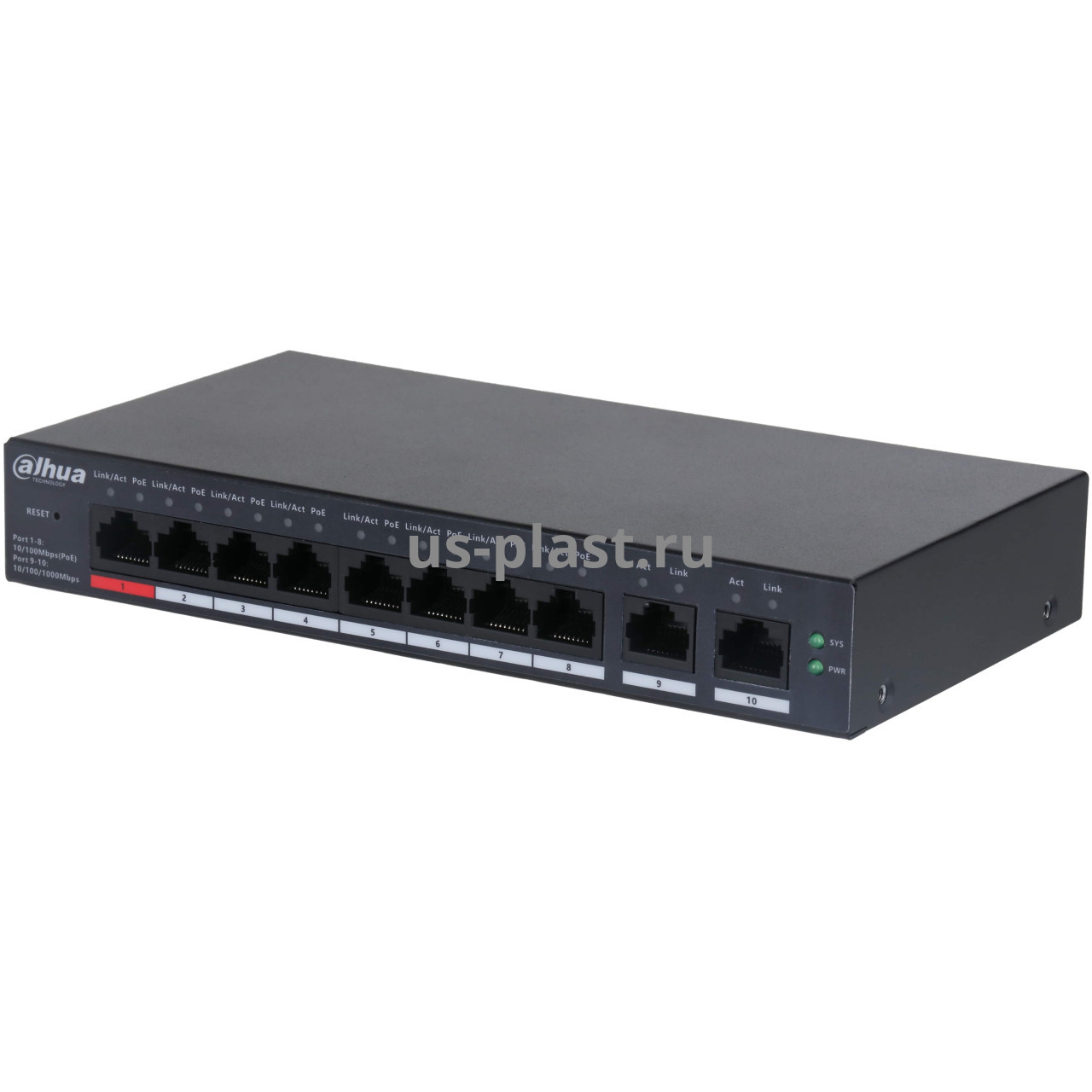 Dahua DH-CS4010-8ET-110, 8-портовый PoE коммутатор
