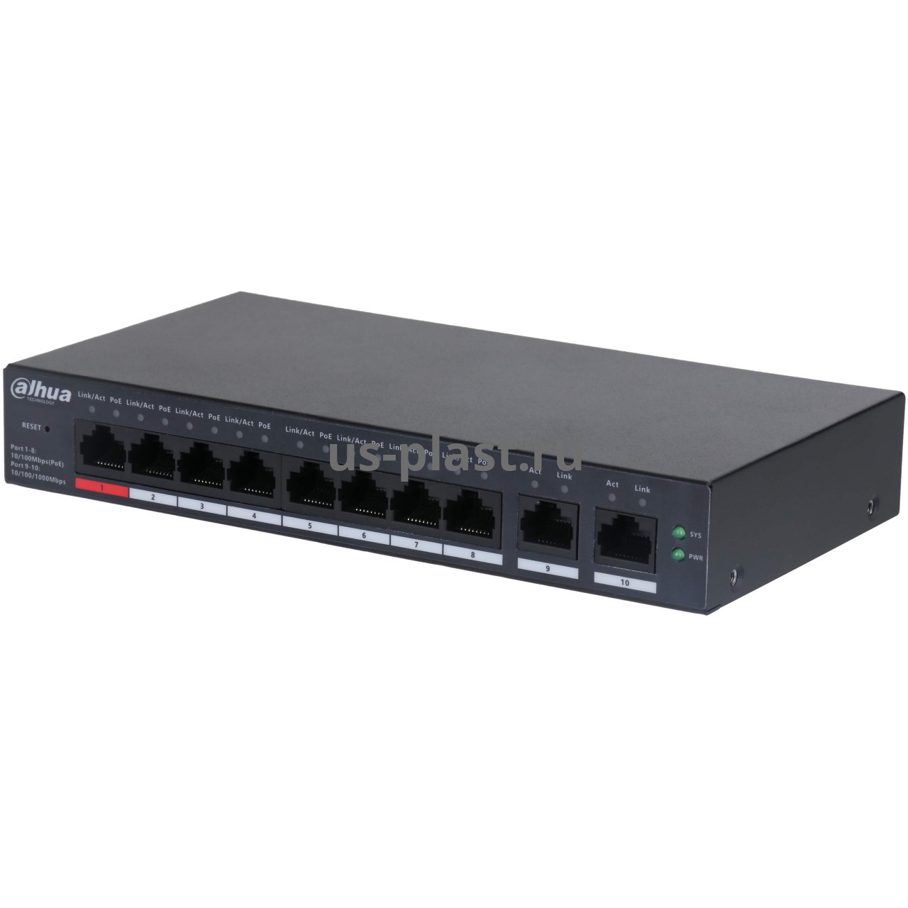 Dahua DH-CS4010-8ET-110, 8-портовый PoE коммутатор