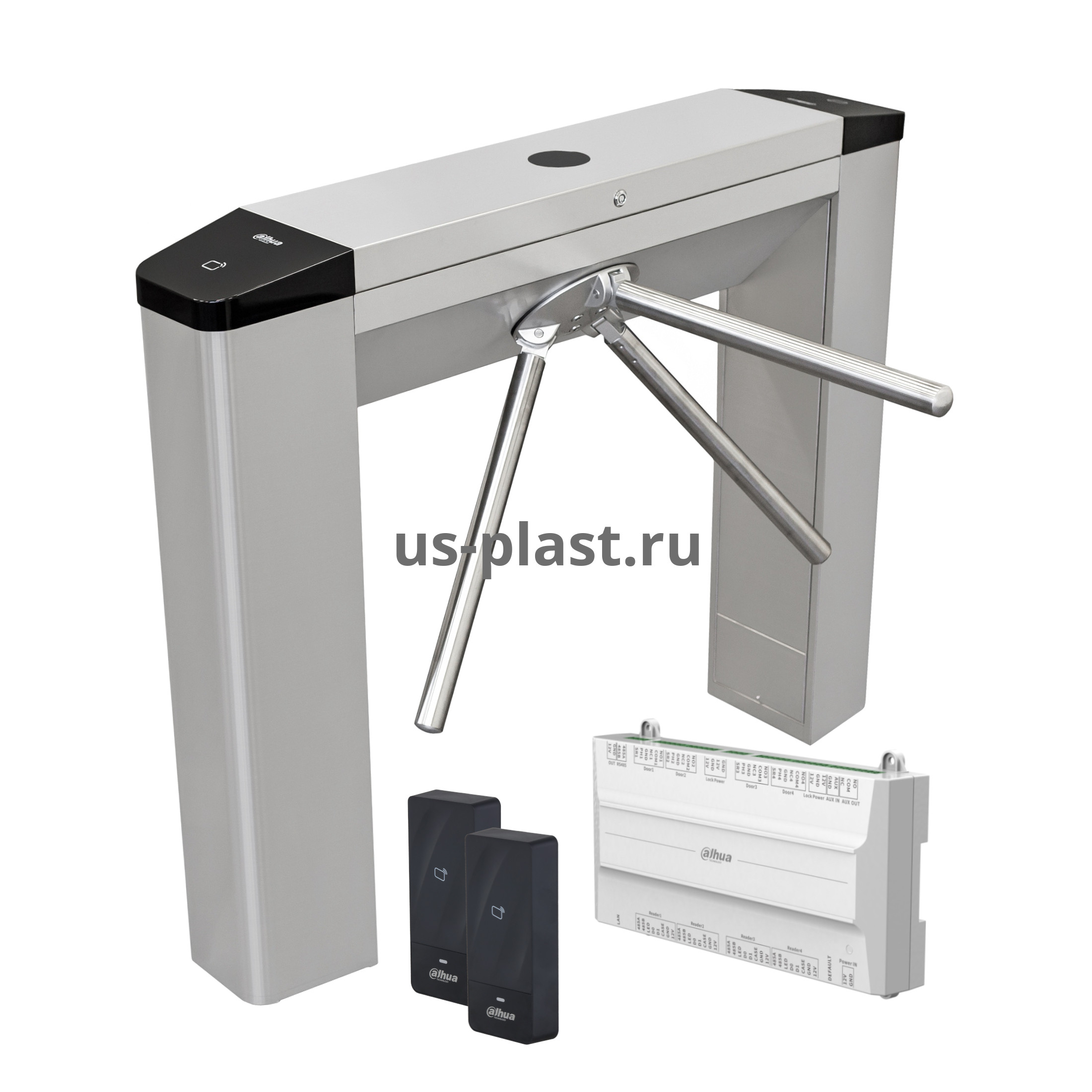 Dahua DHI-ASGG120T-IFC [MF] турникет со встроенным контроллером и считывателями карт Mifare (электронная проходная)