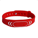 Силиконовый RFID браслет MIFARE (SPORT) КРАСНЫЙ, с застежкой