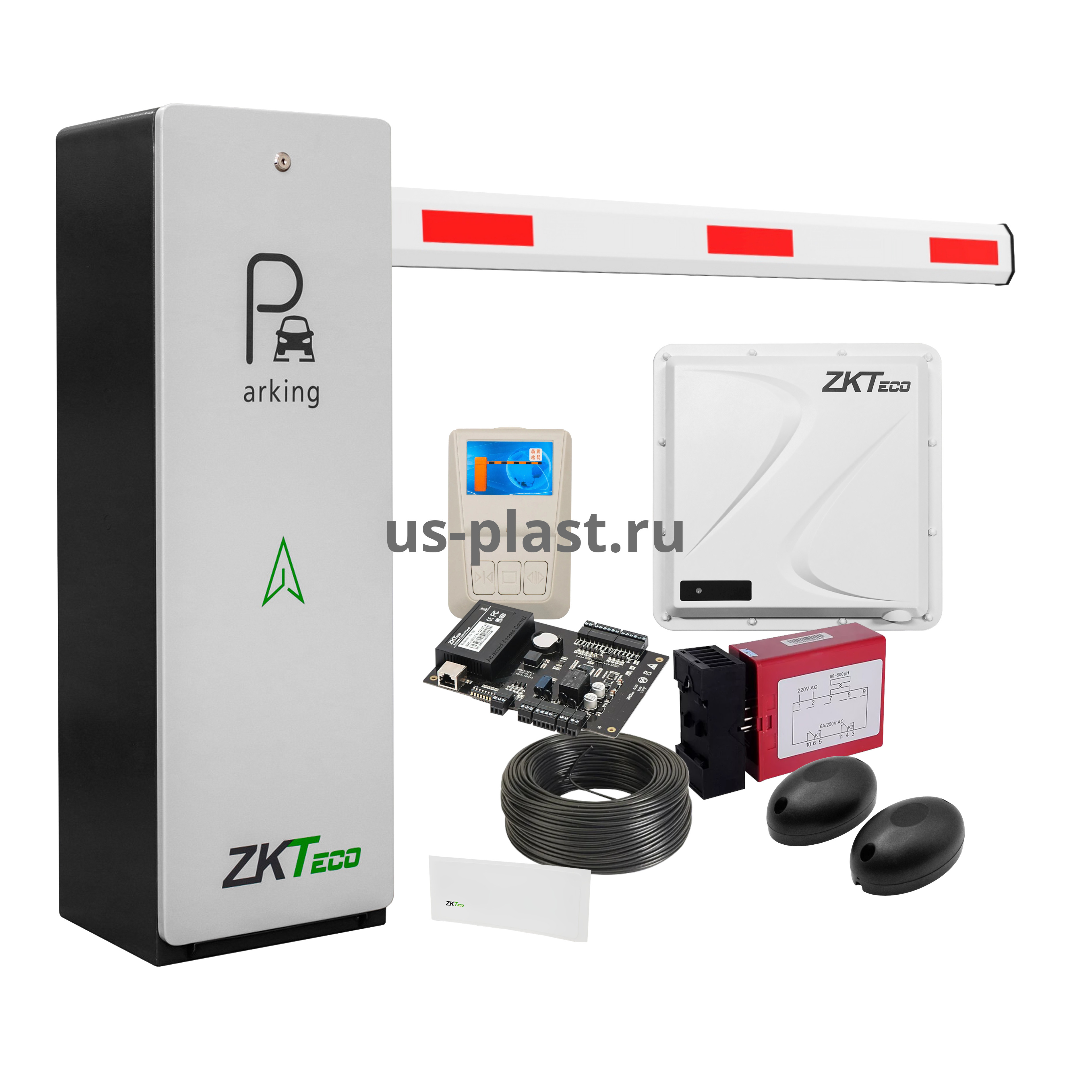 ZKTeco BGM400KIT(UHF) комплект шлагбаума "Свободный выезд" с дальней идентификацией