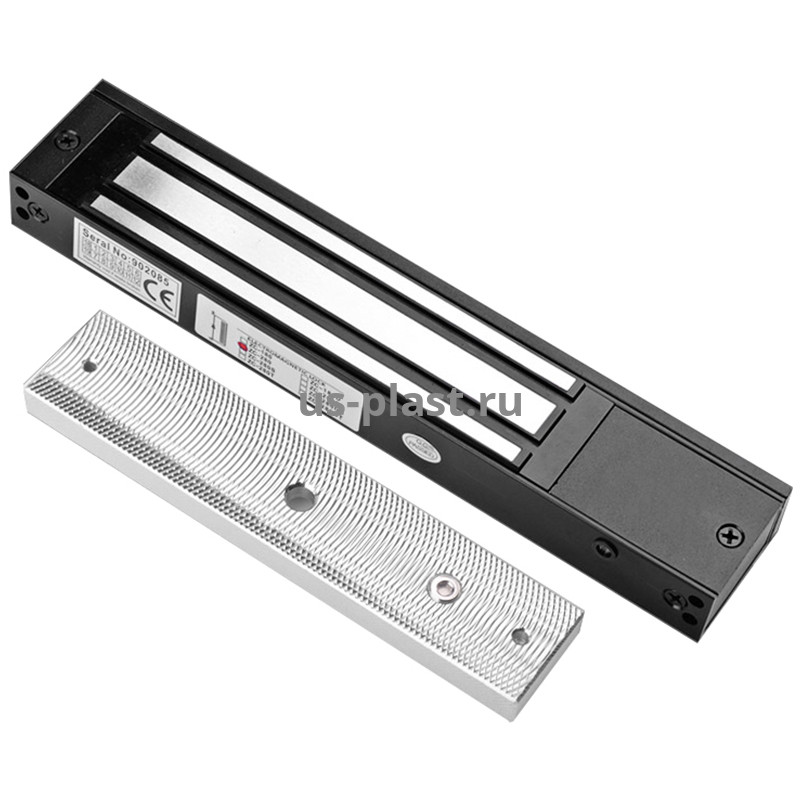 Накладной электромагнитный замок EL-600ST (Black) с силой удержания 280 кг. Фото N3