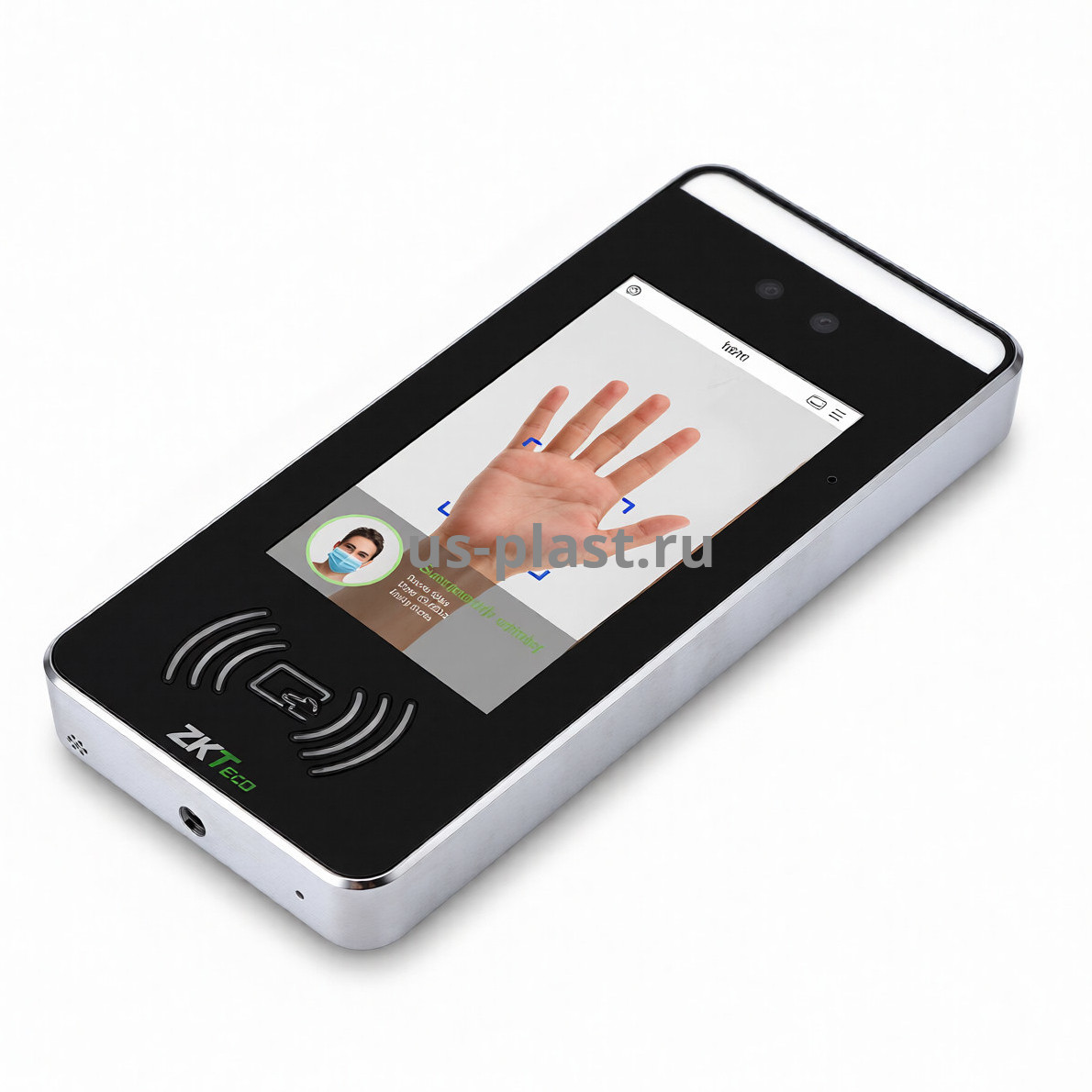ZKTeco SpeedFace-V5L-RFID [EM/MF] [PALM] терминал распознавания лиц, ладоней и карт доступа. Фото N4
