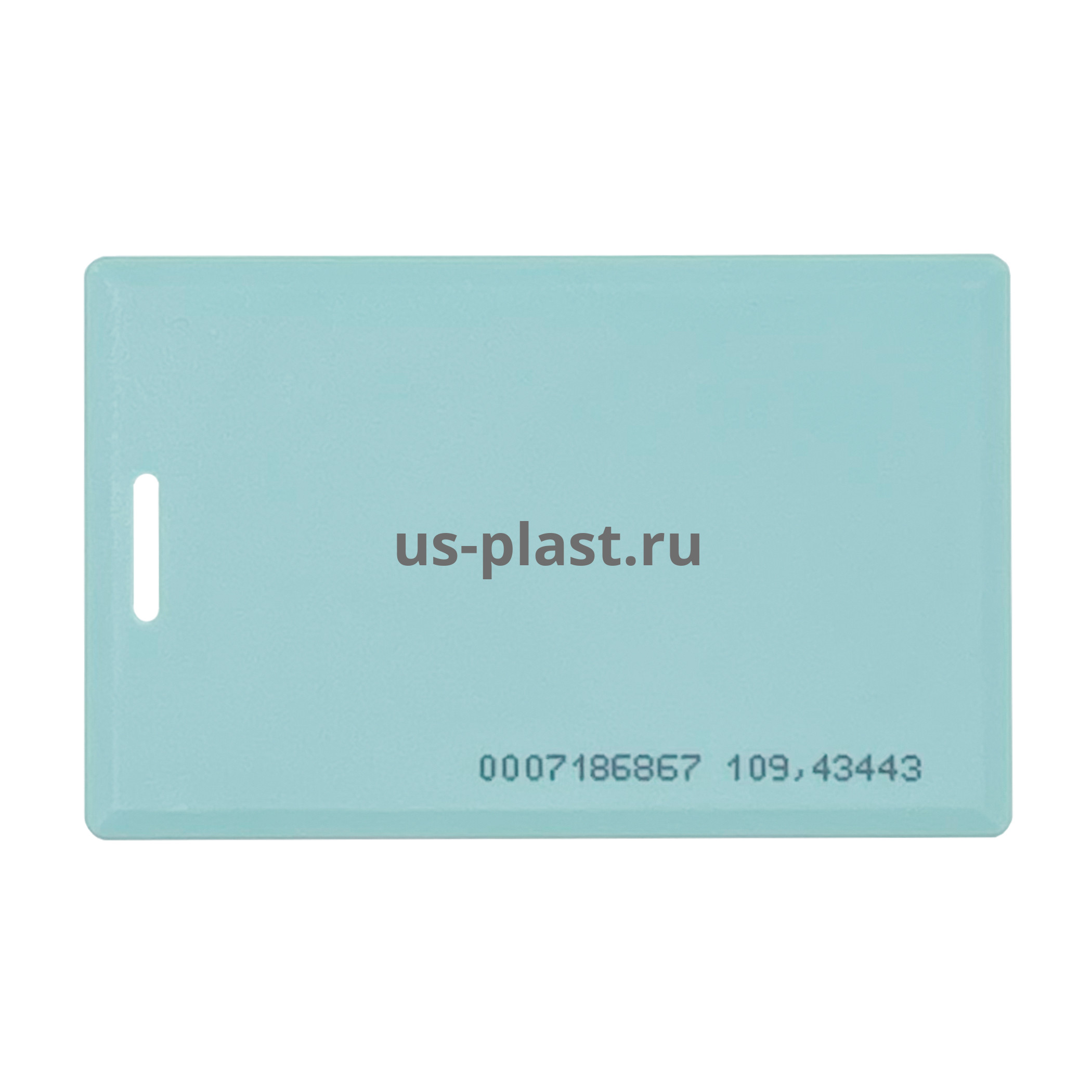 RFID карта EM-Marine Clamshell ТИФФАНИ (толстая) с номером