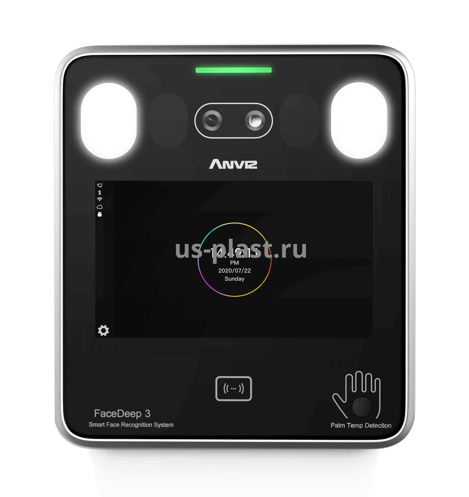 Anviz FaceDeep 3 IRT, биометрический терминал учета рабочего времени с датчиком температуры. Фото N2