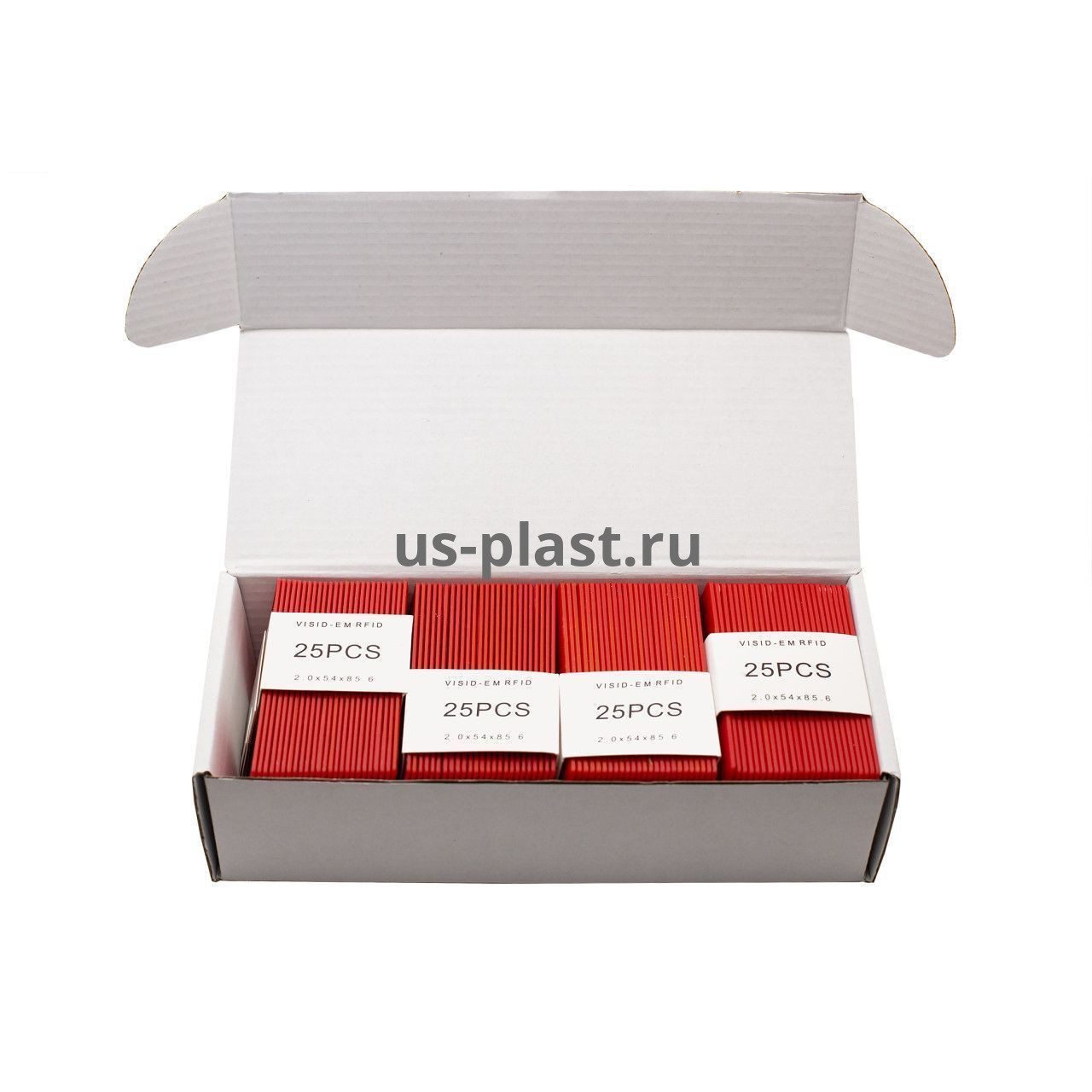 RFID карта EM-Marine Clamshell RED (толстая) с номером. Фото N3