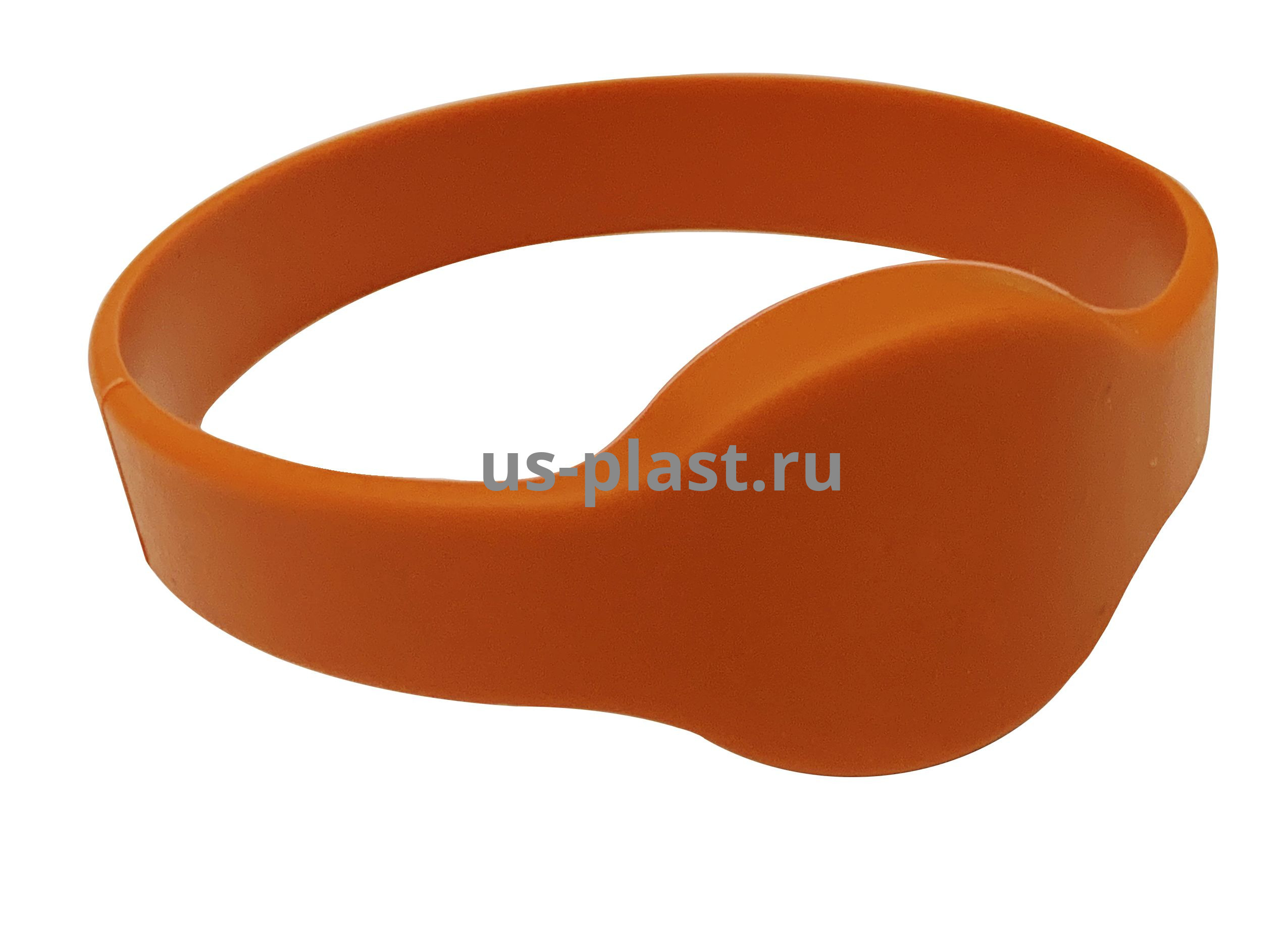 RFID браслет Mifare силиконовый (красно-оранжевый) D65. Фото N2 в Санкт-Петербурге
