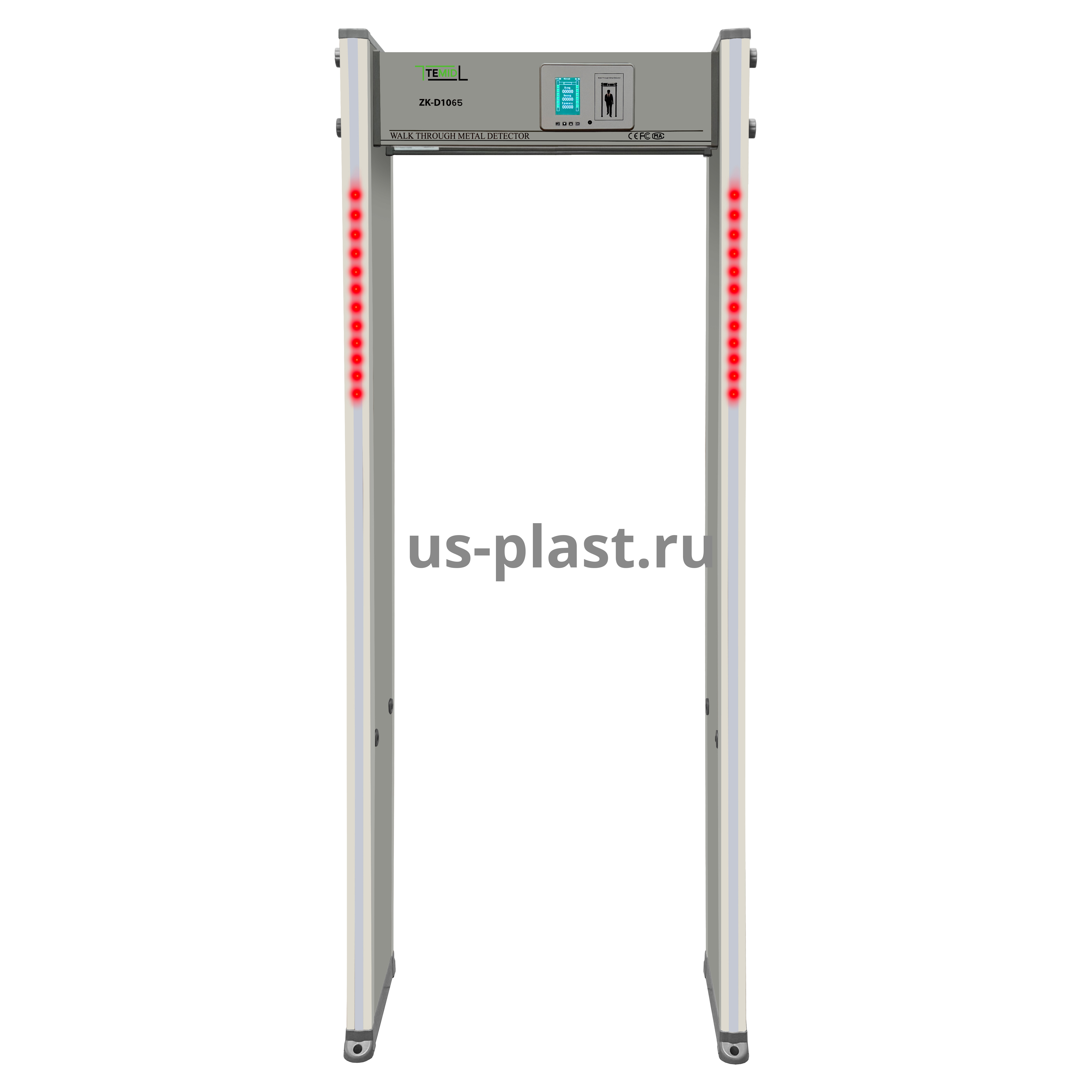 Арочный металлодетектор TEMID ZK-D1065 (710 мм) New Edition, 18 зон. Фото N4