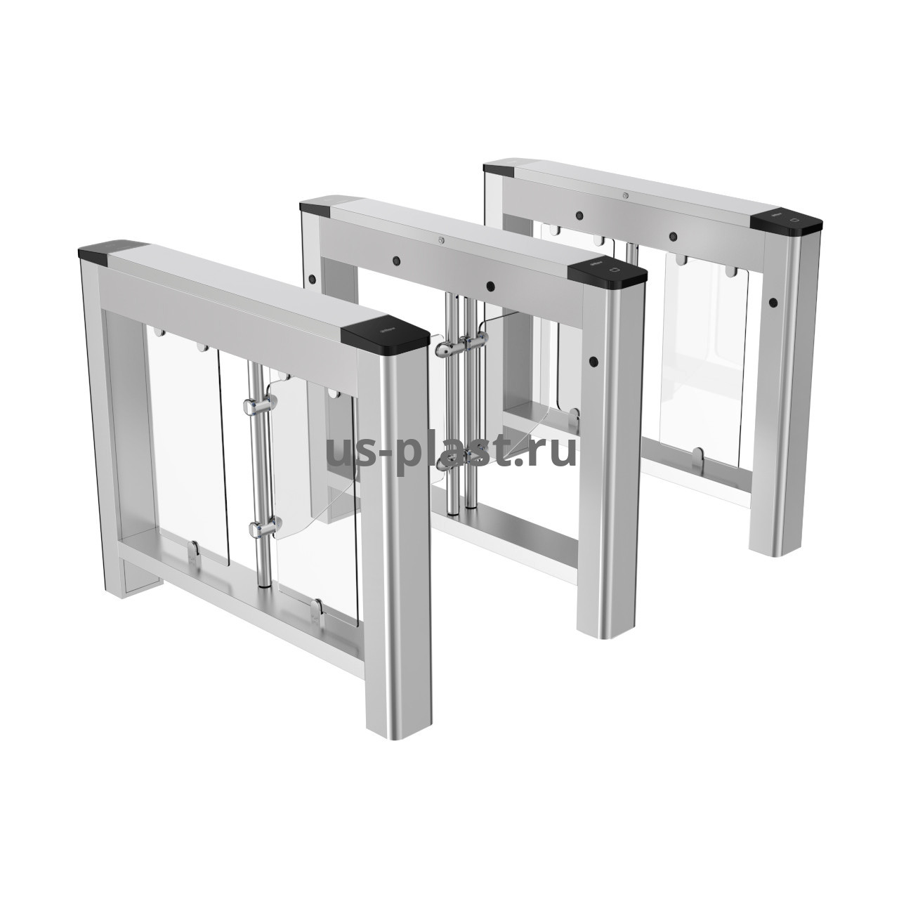 Dahua DHI-ASGB120K-D (EM/MF) распашной двухпроходной турникет (электронная проходная) с контроллером и RFID считывателями. Фото N7
