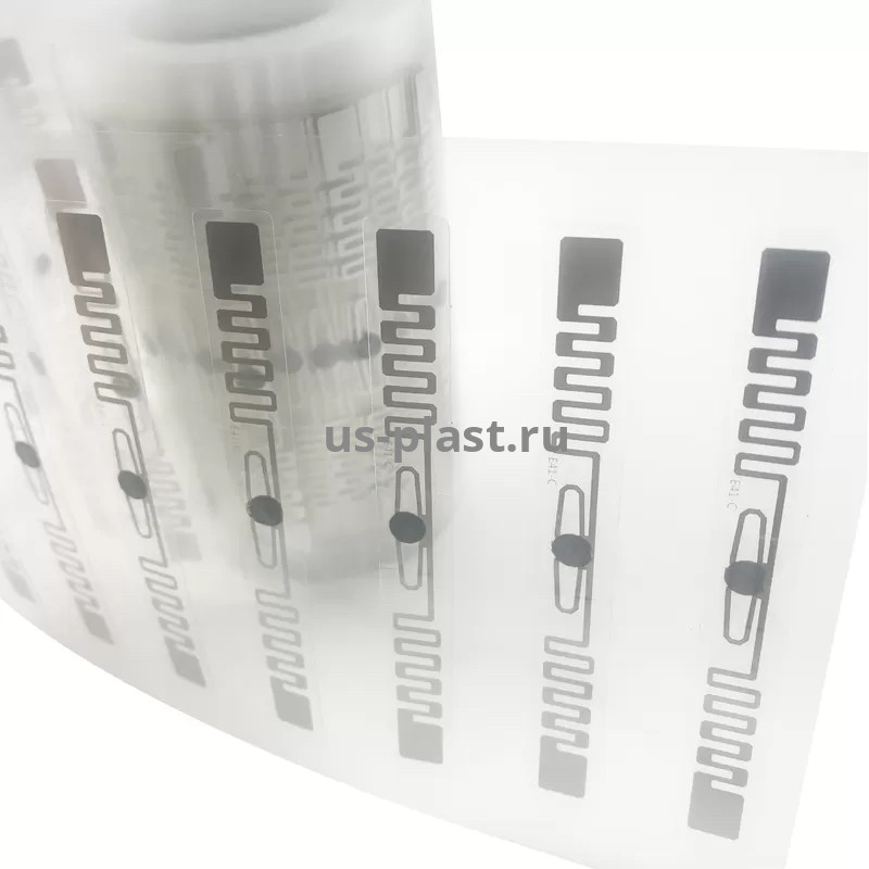 UHF RFID метка-наклейка на стекло автомобиля H-TAG M4QT (99х12 мм) влагозащищенная. Фото N3
