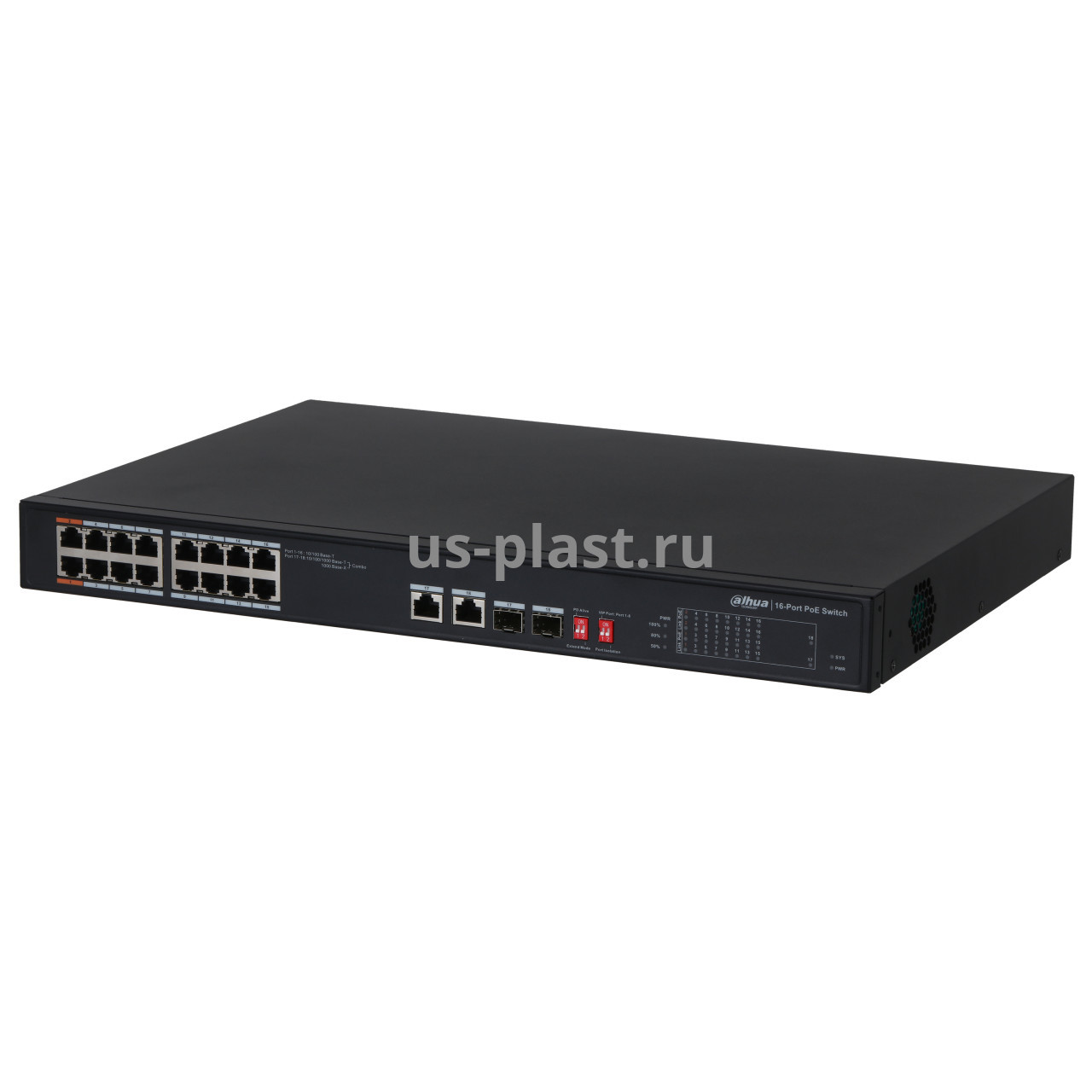 Dahua DH-PFS3218-16ET-135, неуправляемый коммутатор с РоЕ