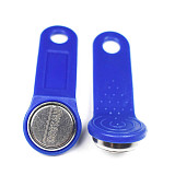 Электронный перезаписываемый ключ Touch Memory RW1990 (синий) с держателем