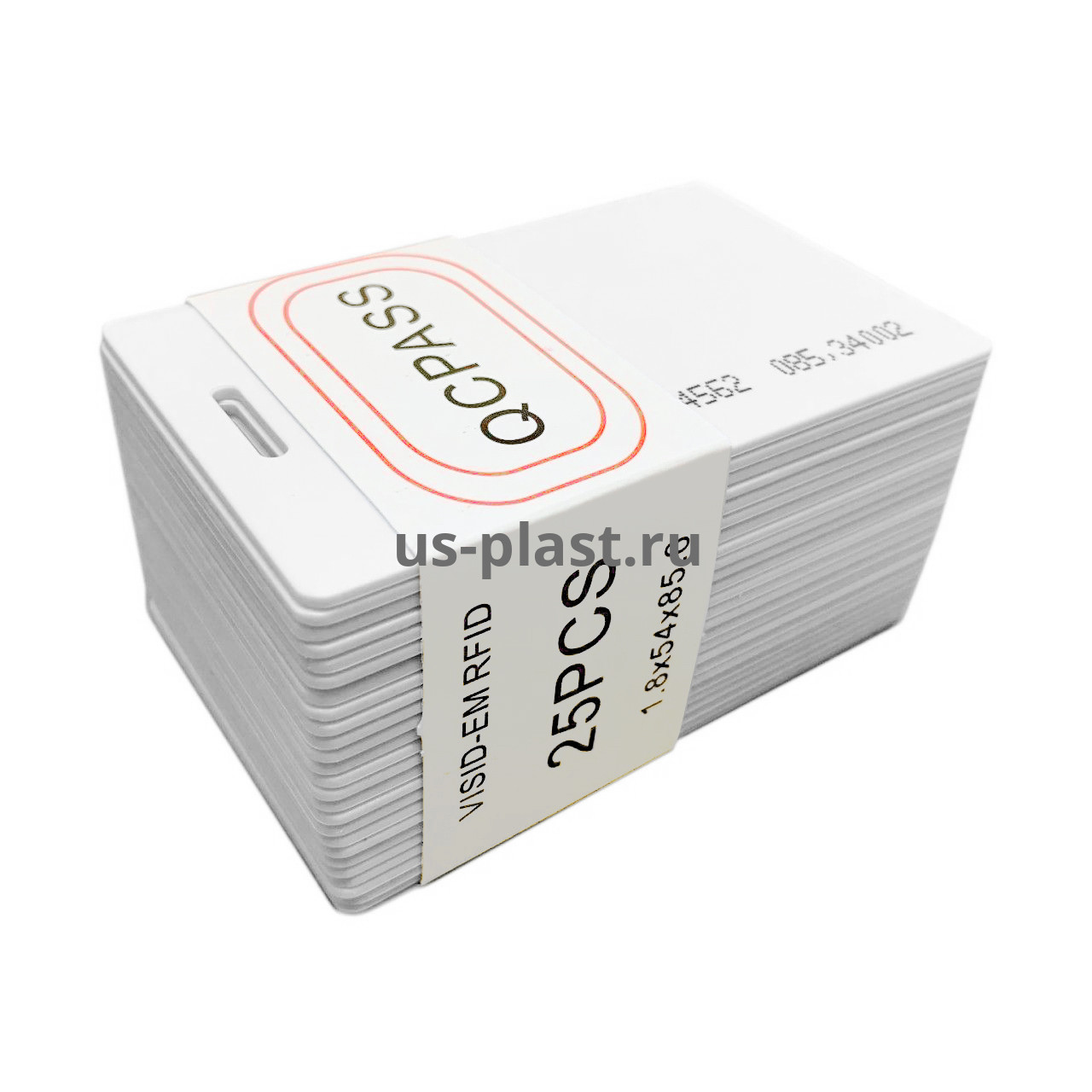 RFID карта комбинированная EM-Marine + MIFARE 1K Clamshell (толстая) с номером. Фото N3