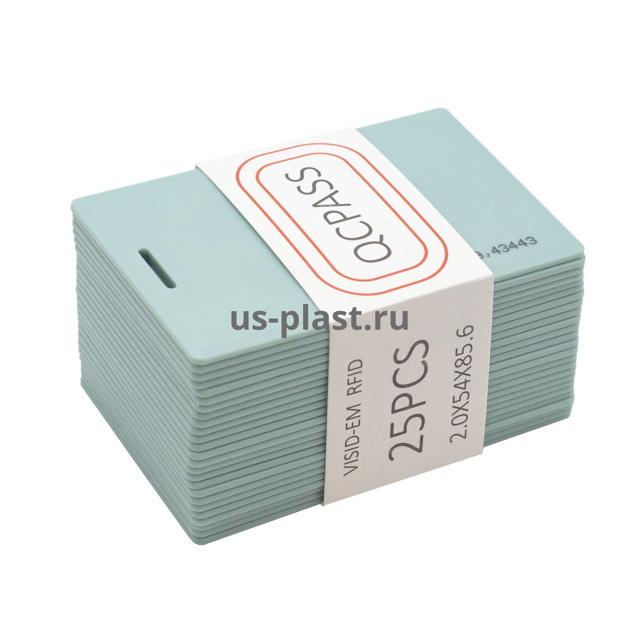 RFID карта EM-Marine Clamshell ТИФФАНИ (толстая) с номером. Фото N2
