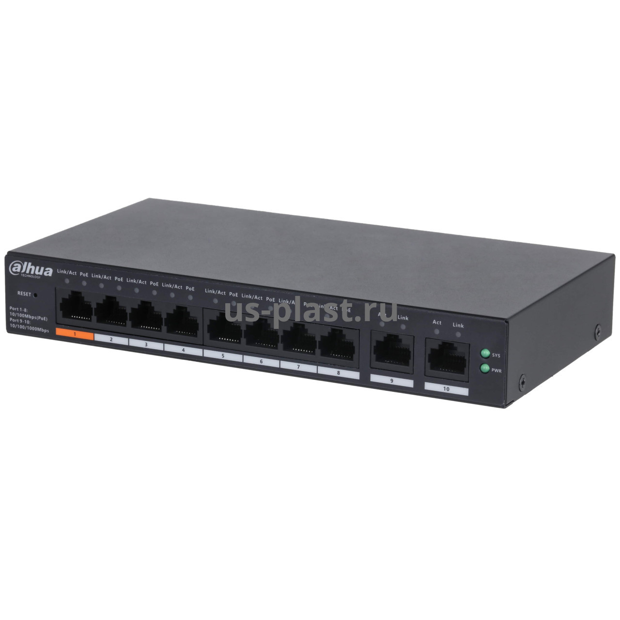 Dahua DH-CS4010-8ET-60, 8-портовый PoE коммутатор
