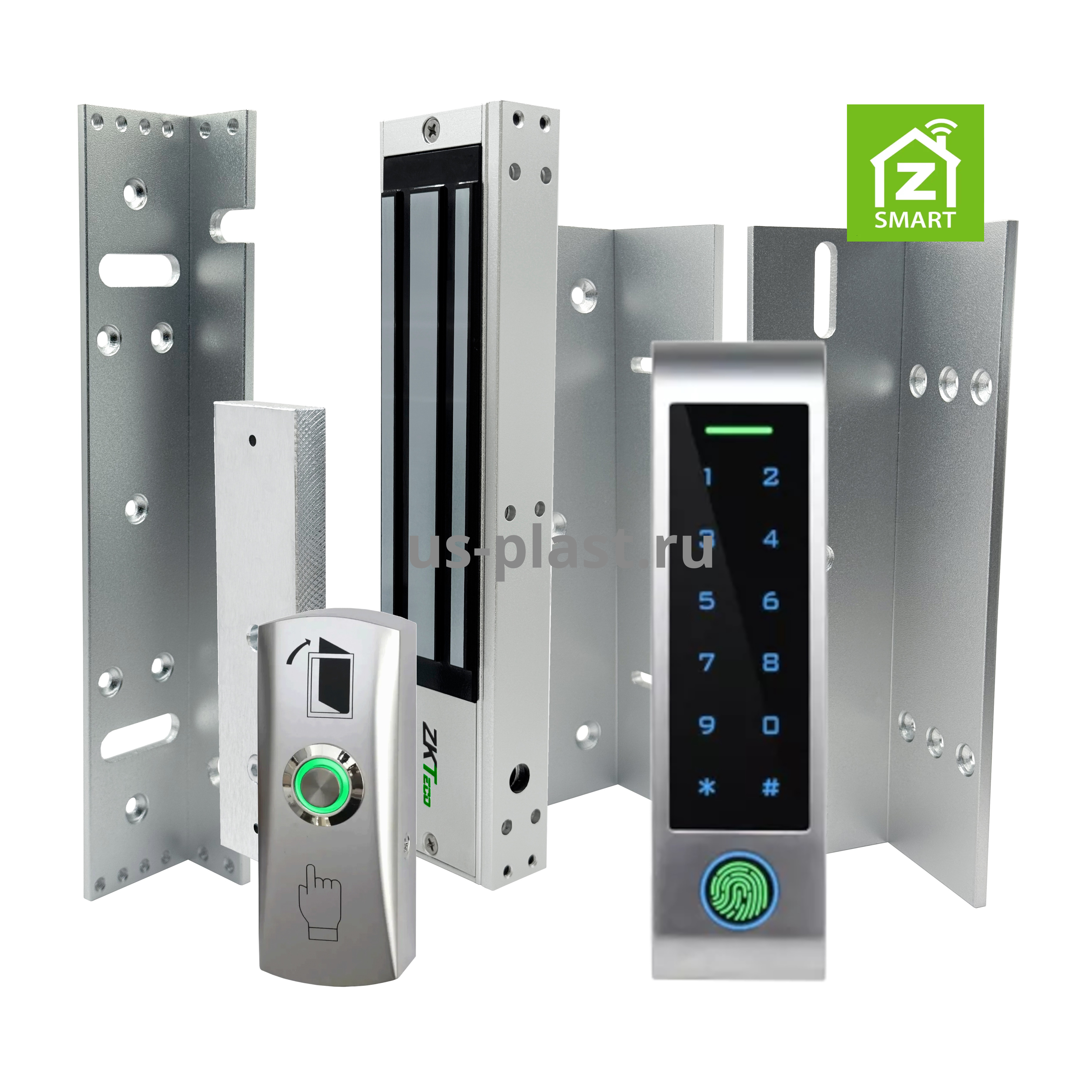 ZKTeco CM350-KIT(FP) комплект СКУД с электромагнитным замком, кодовой панелью и биометрией