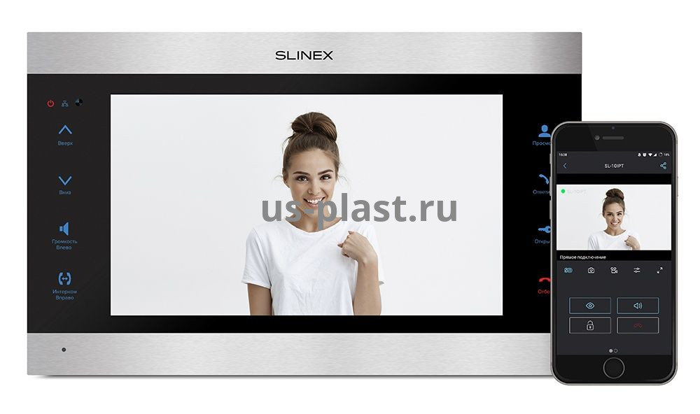 Slinex SL-10IPT (Silver+Black), видеодомофон с Wi-Fi. Фото N3