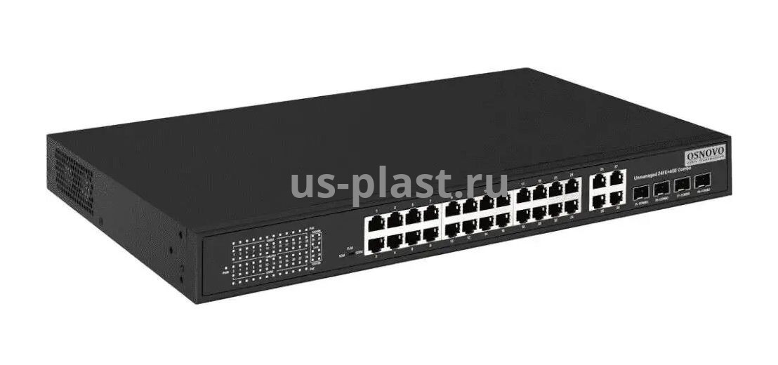 OSNOVO SW-62444 (400W), неуправляемый PoE-коммутатор