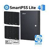 Dahua ACS-TA-4D KIT (EM/MF) комплект СКУД на 4 двери с учетом рабочего времени по картам