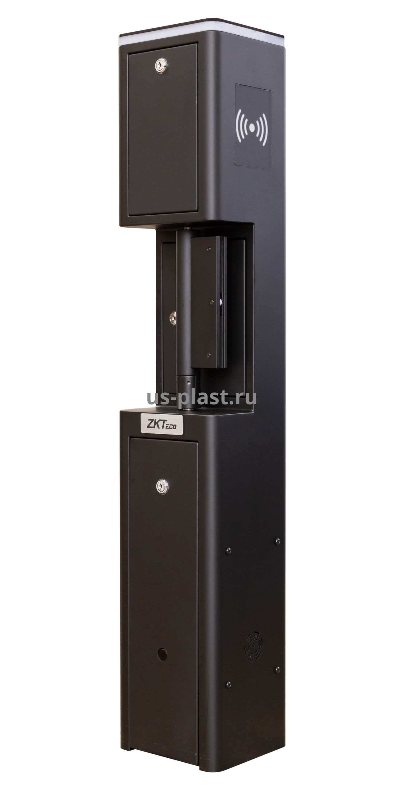 ZKTeco SBT2011S Black [EM] распашной турникет (электронная проходная) с контроллером и считывателями RFID карт. Фото N3