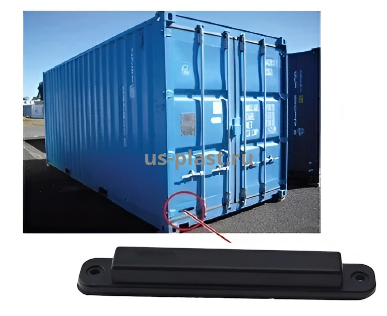 Корпусная UHF RFID метка Anti-Metal ABS TAG (UCODE 9) с номером. Фото N4