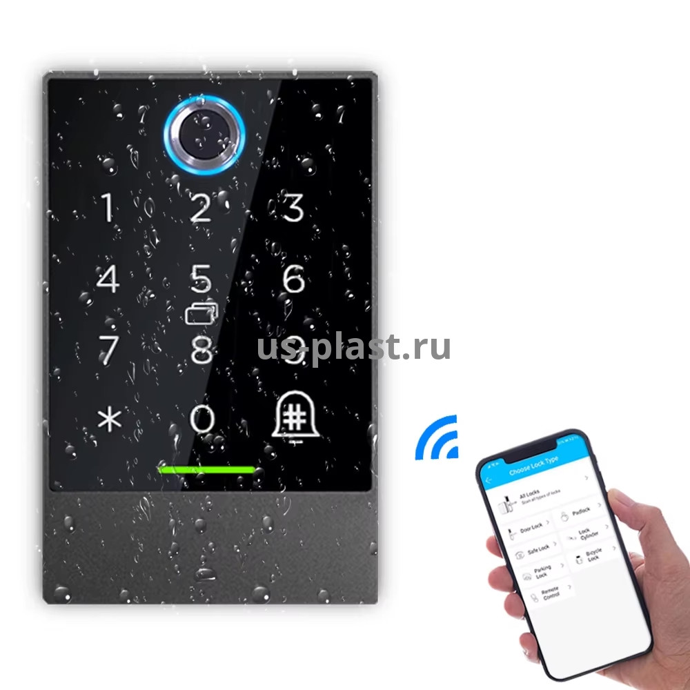 TTLock K3FW (Wi-Fi) биометрический контроллер доступа с распознаванием отпечатков пальцев и карт Mifare. Фото N5