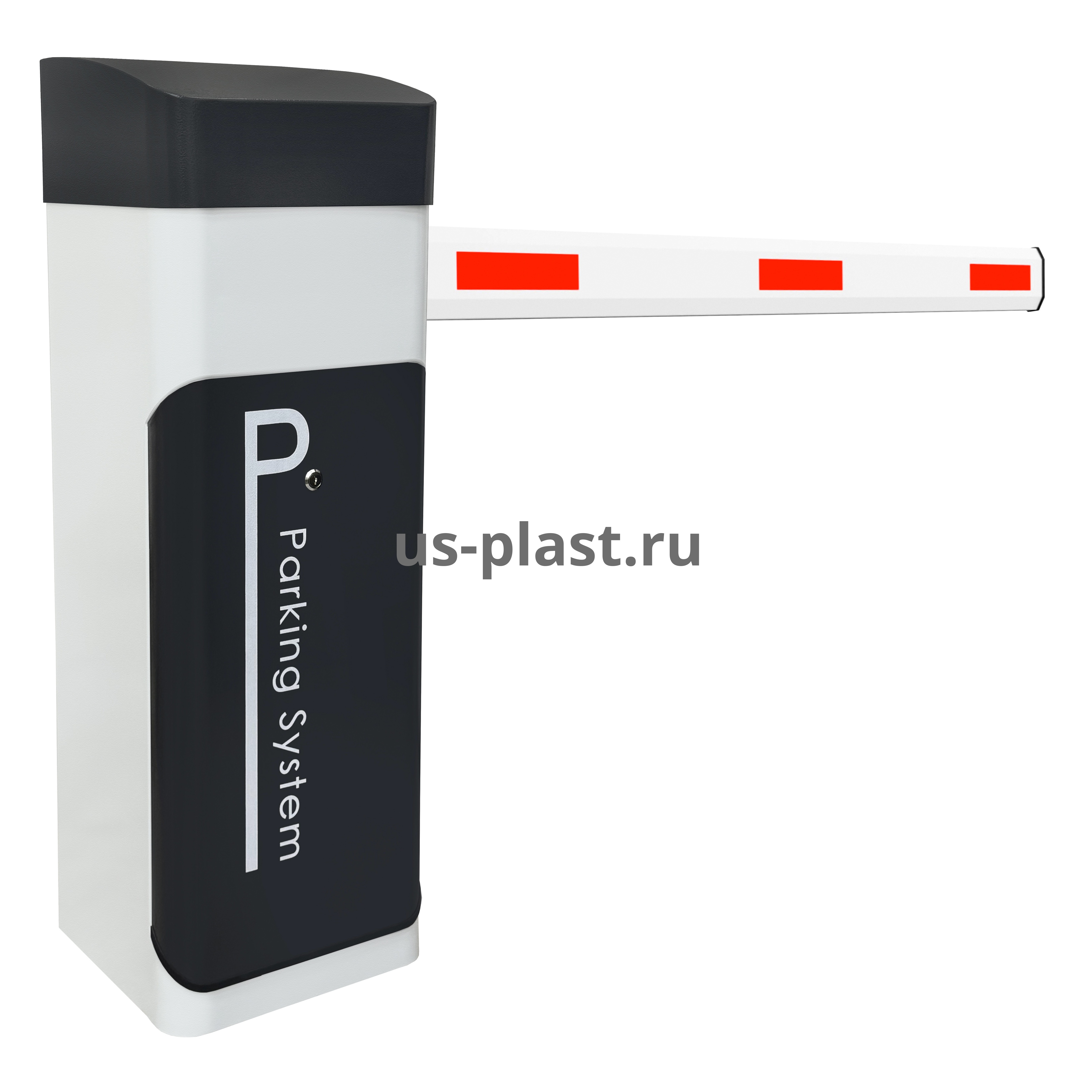 Автоматический шлагбаум FORTEK DZ-132 GREY (6M) BATTERY с телескопической стрелой 6 м