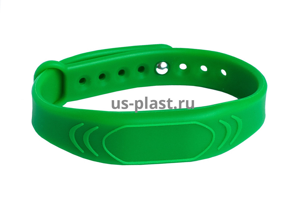 Силиконовый RFID браслет Mifare с застёжкой (SC-Green) в Санкт-Петербурге