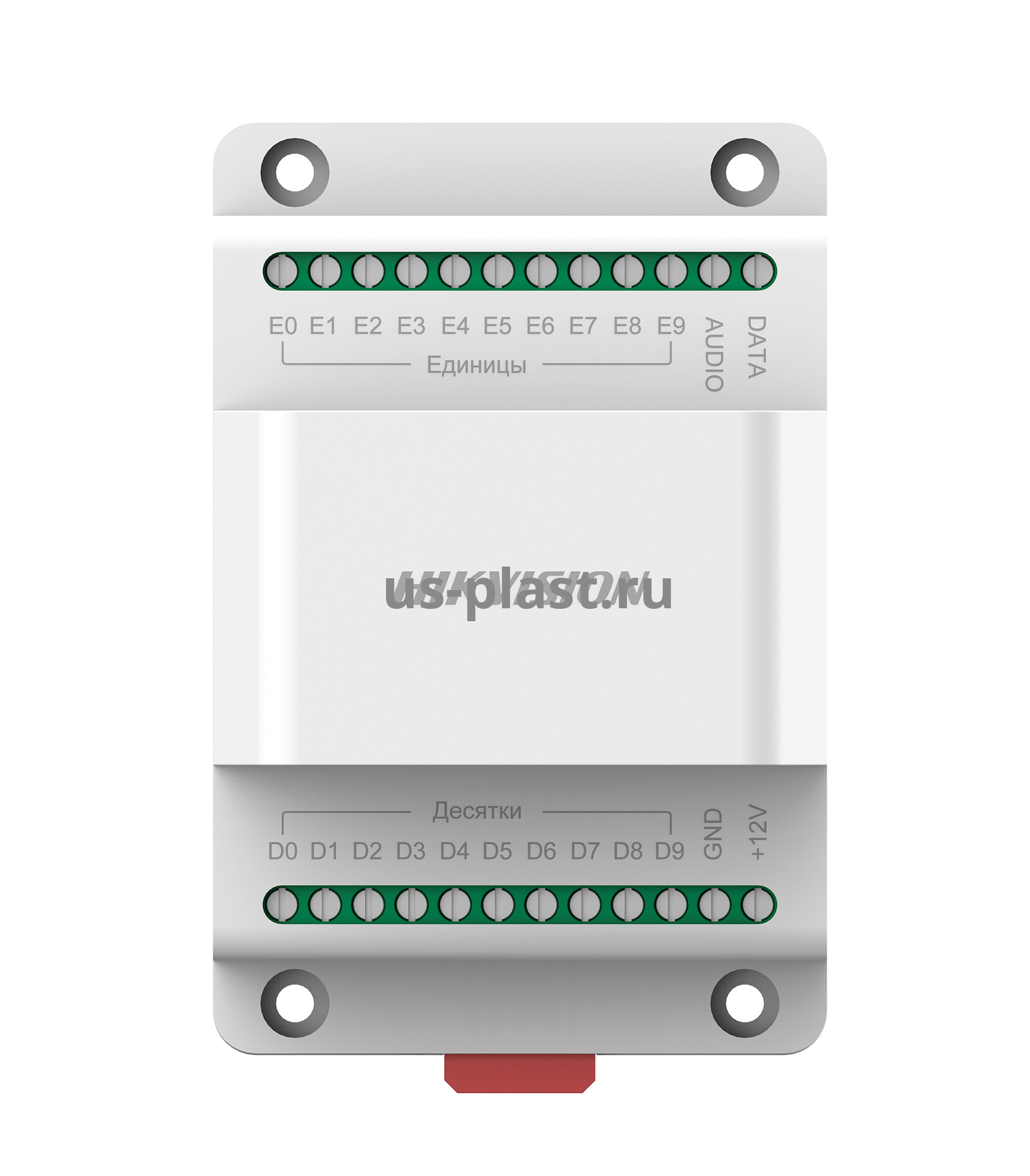 Hikvision DS-KAD20, блок сопряжения для 2-проводной аудиотрубки