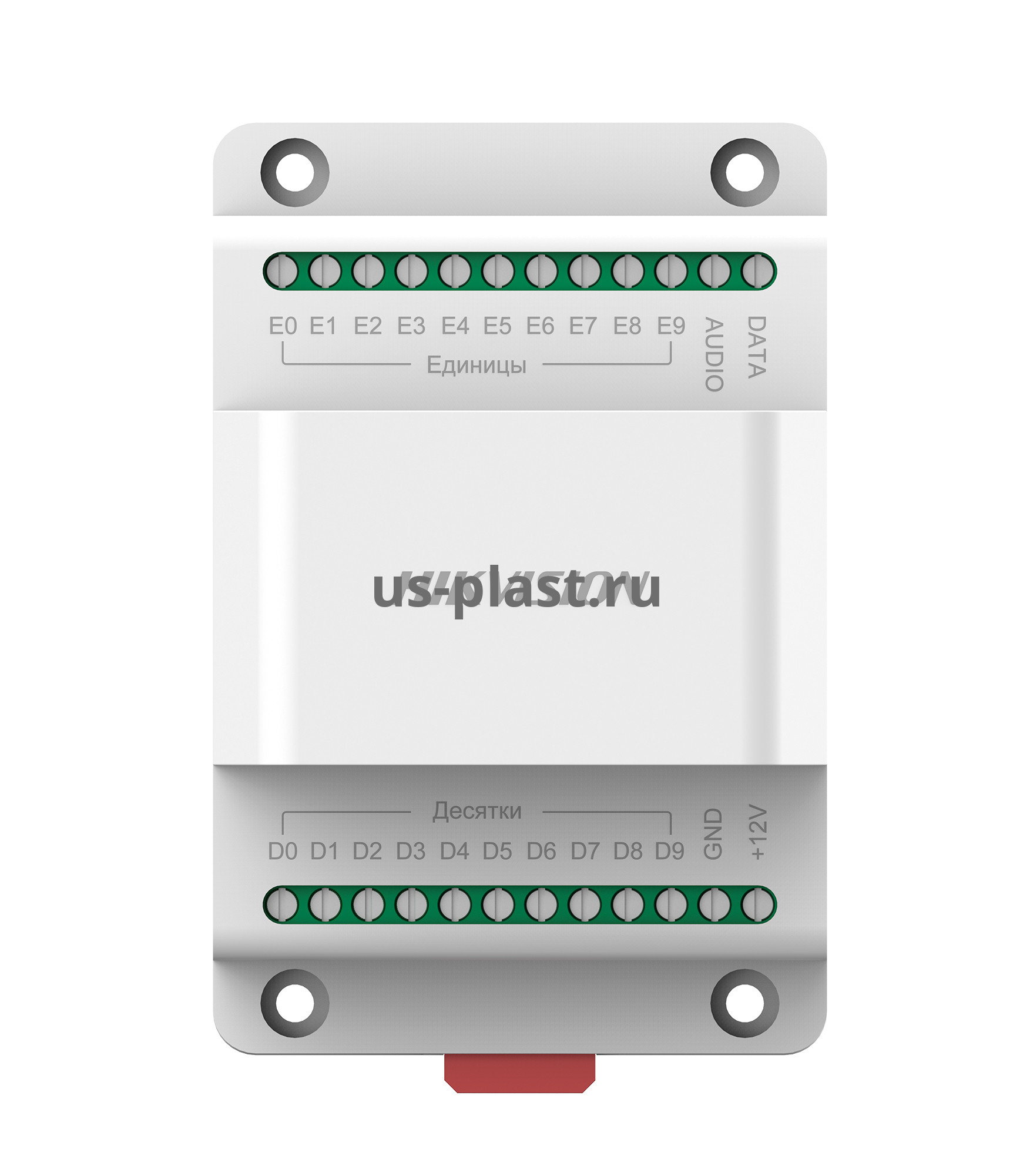 Hikvision DS-KAD20, блок сопряжения для 2-проводной аудиотрубки