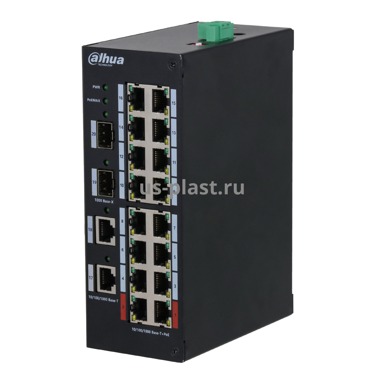 Dahua DH-HS3220-16GT-190, 20-портовый неуправляемый коммутатор с PoE