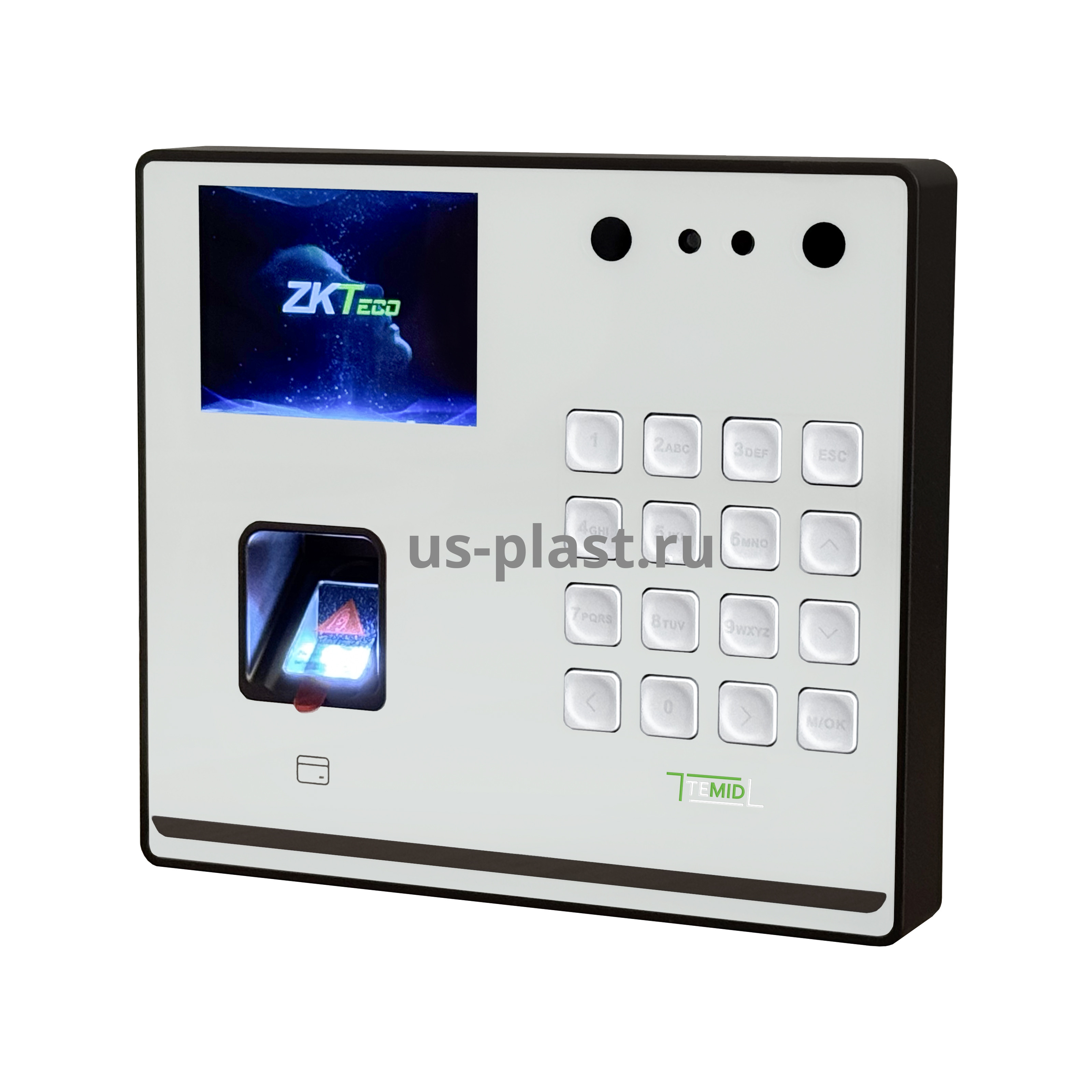 SenseFace M2F-LR [EM] [Wi-Fi] WHITE терминал учета рабочего времени с распознаванием лиц, отпечатков пальцев и карт доступа