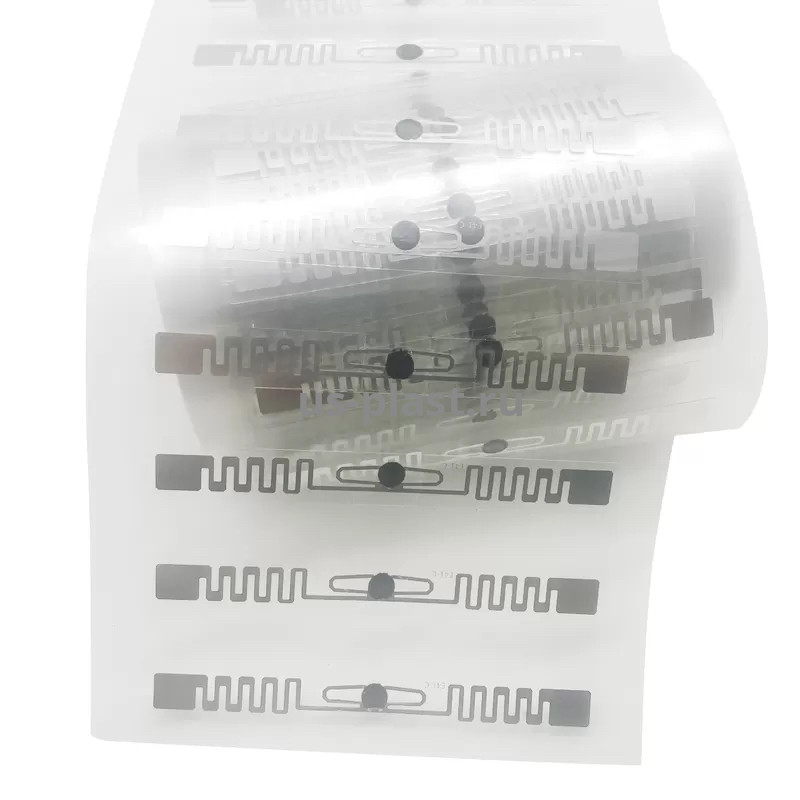 UHF RFID метка-наклейка на стекло автомобиля H-TAG M4QT (99х12 мм) влагозащищенная. Фото N2